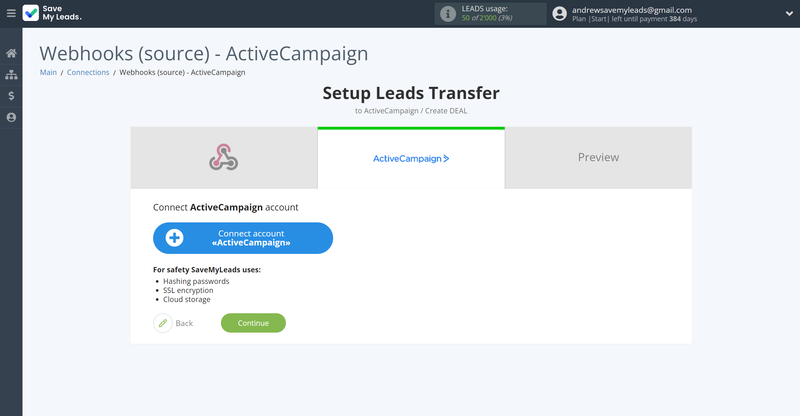 How to Connect Webhooks with ActiveCampaign Create Deal | Data Destination account connection How to Connect Webhooks with ActiveCampaign Create Deal | Data Destination account connection
