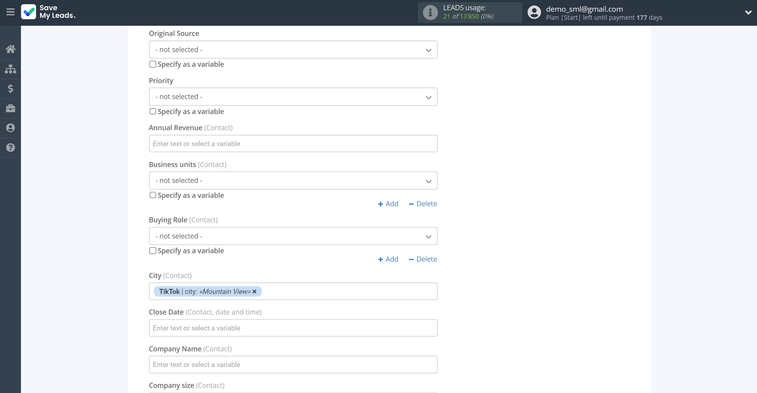 How to Connect TikTok with HubSpot Create Deal | Assigning fields How to Connect TikTok with HubSpot Create Deal | Assigning fields