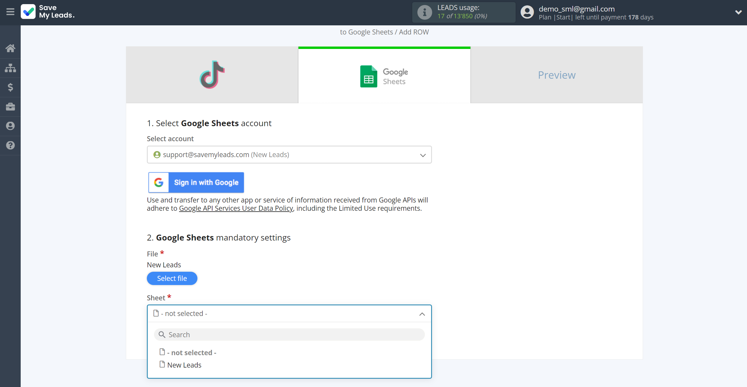 How to Connect TikTok with Google Sheets | Assigning fields How to Connect TikTok with Google Sheets | Assigning fields