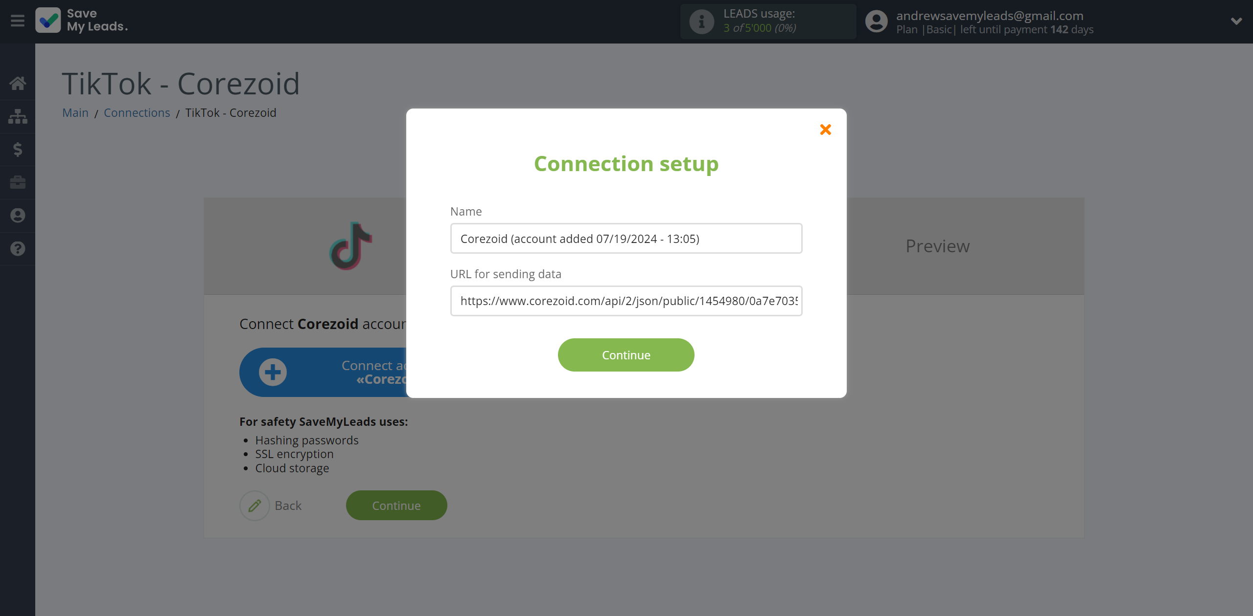 How to Connect TikTok with Corezoid | Data Destination account connection How to Connect TikTok with Corezoid | Data Destination account connection