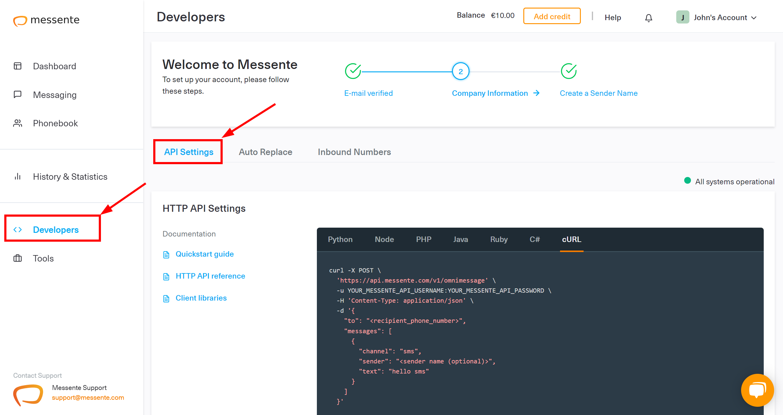 How to Connect Webhooks with Messente | Data Destination account connection How to Connect Webhooks with Messente | Data Destination account connection