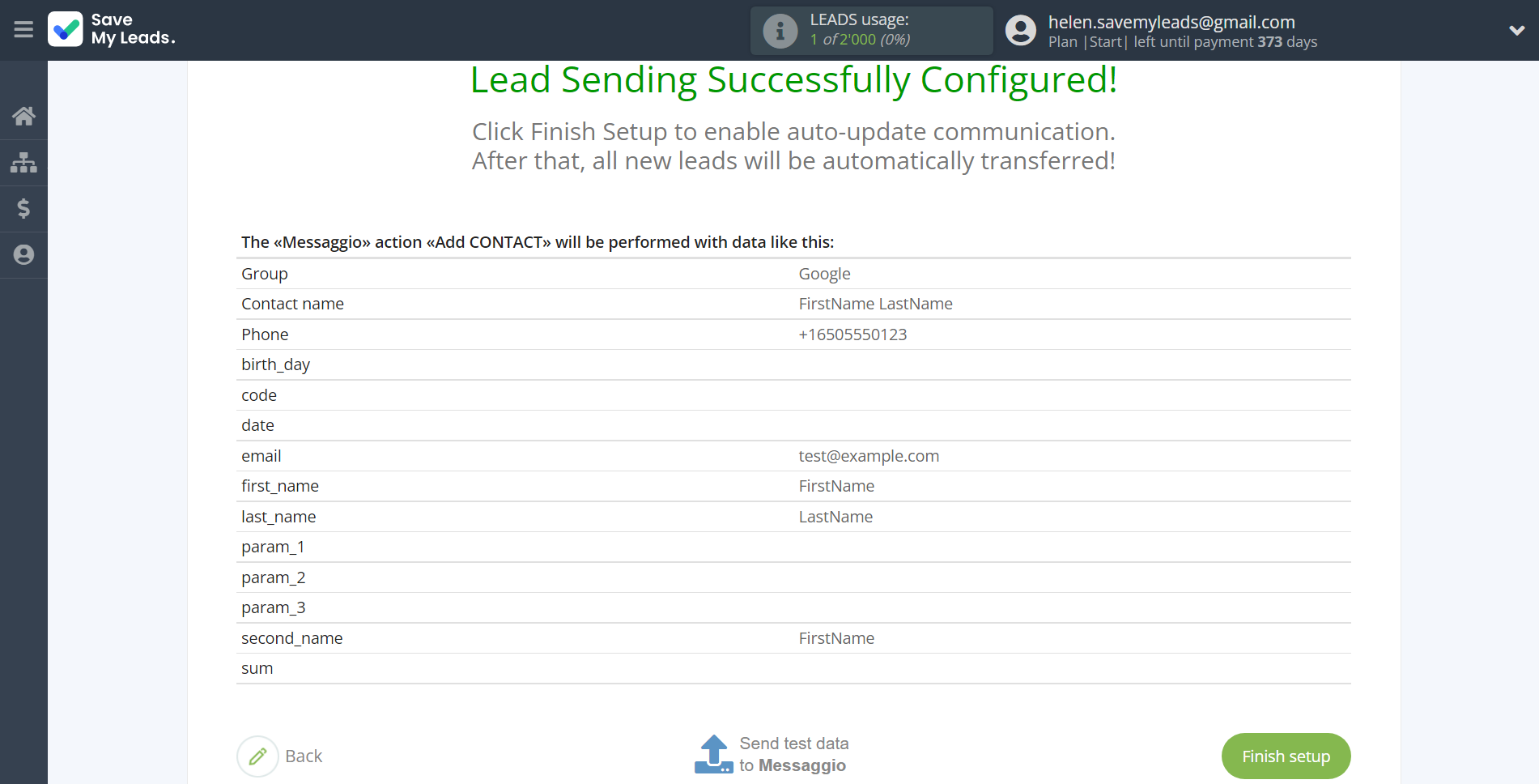 How to Connect Google Lead Form with Messaggio | Test data How to Connect Google Lead Form with Messaggio | Test data