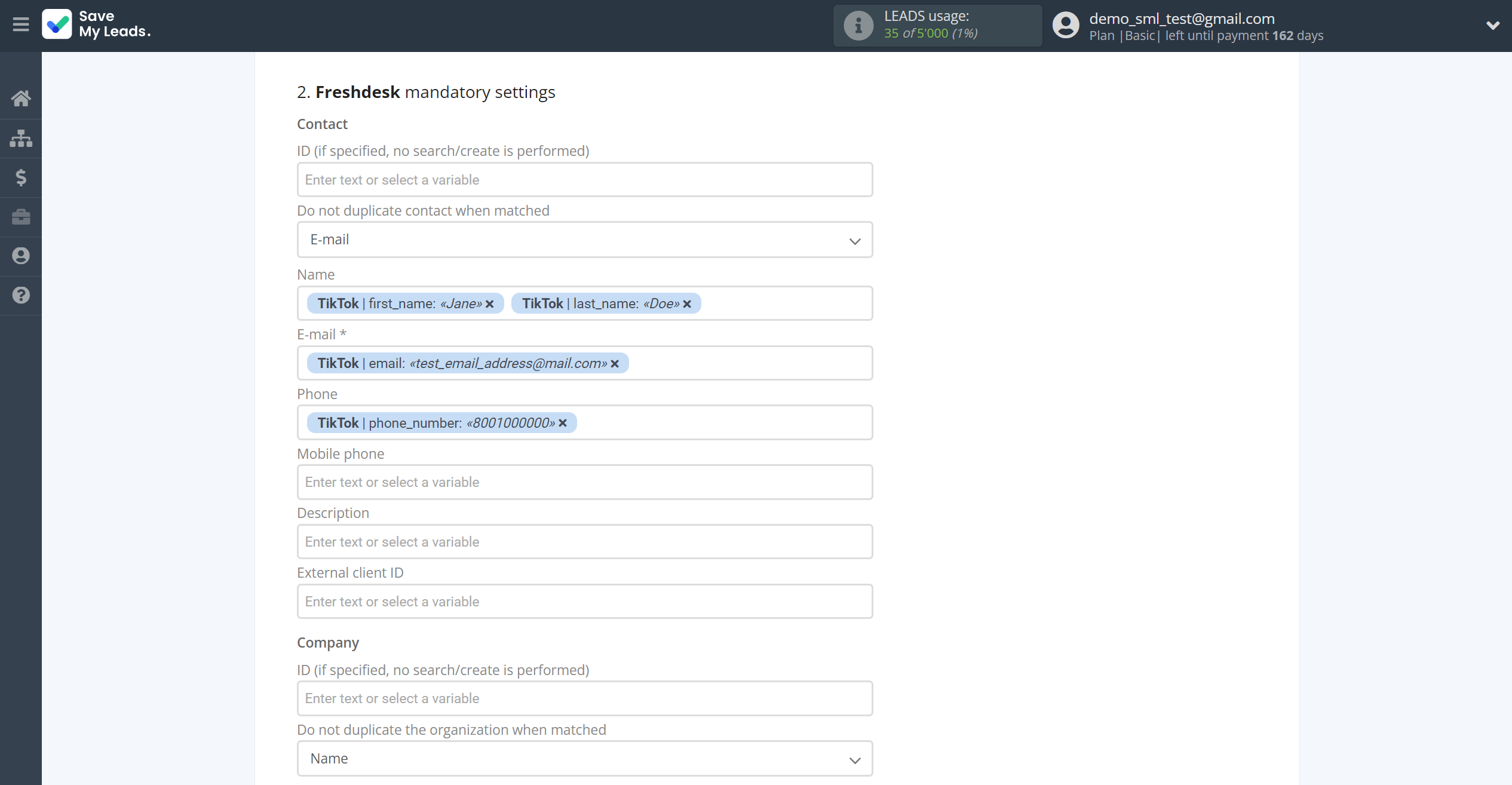 How to Connect TikTok with Freshdesk Create Ticket | Assigning fields How to Connect TikTok with Freshdesk Create Ticket | Assigning fields