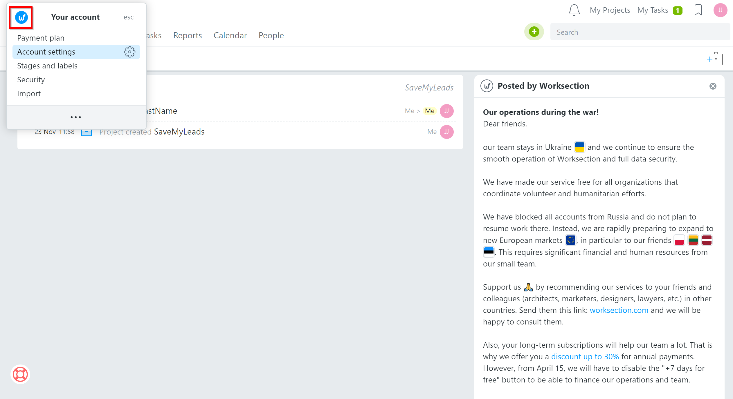 How to Connect Webhooks with Worksection | Data Destination account connection How to Connect Webhooks with Worksection | Data Destination account connection