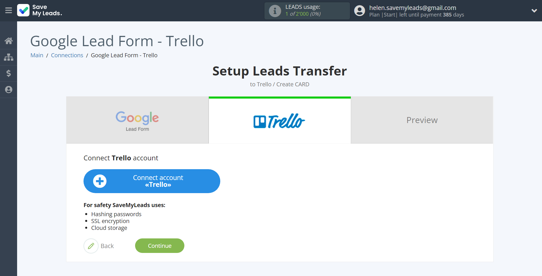 How to Connect Google Lead Form with Trello | Data Destination account connection How to Connect Google Lead Form with Trello | Data Destination account connection