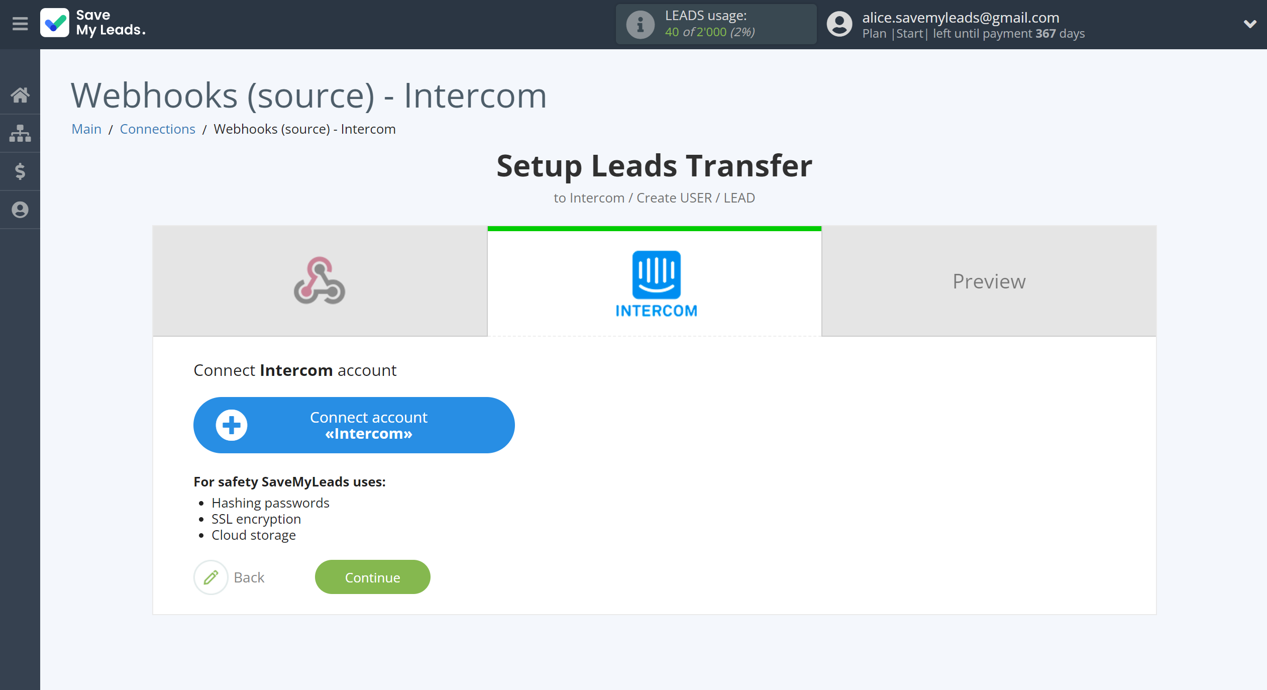 How to Connect Webhooks with Intercom | Data Destination account connection How to Connect Webhooks with Intercom | Data Destination account connection