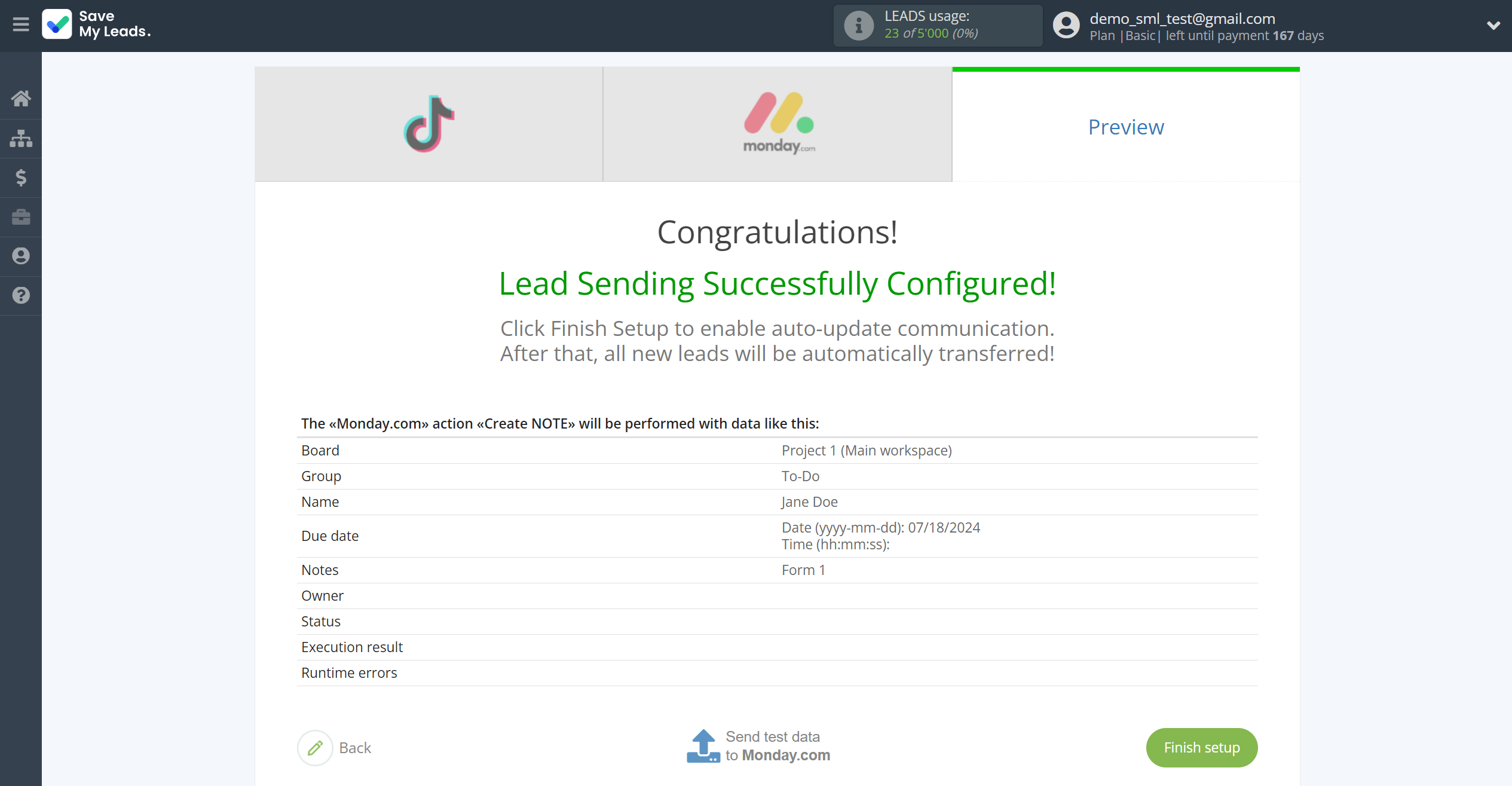 How to Connect TikTok with Monday.com | Test data How to Connect TikTok with Monday.com | Test data