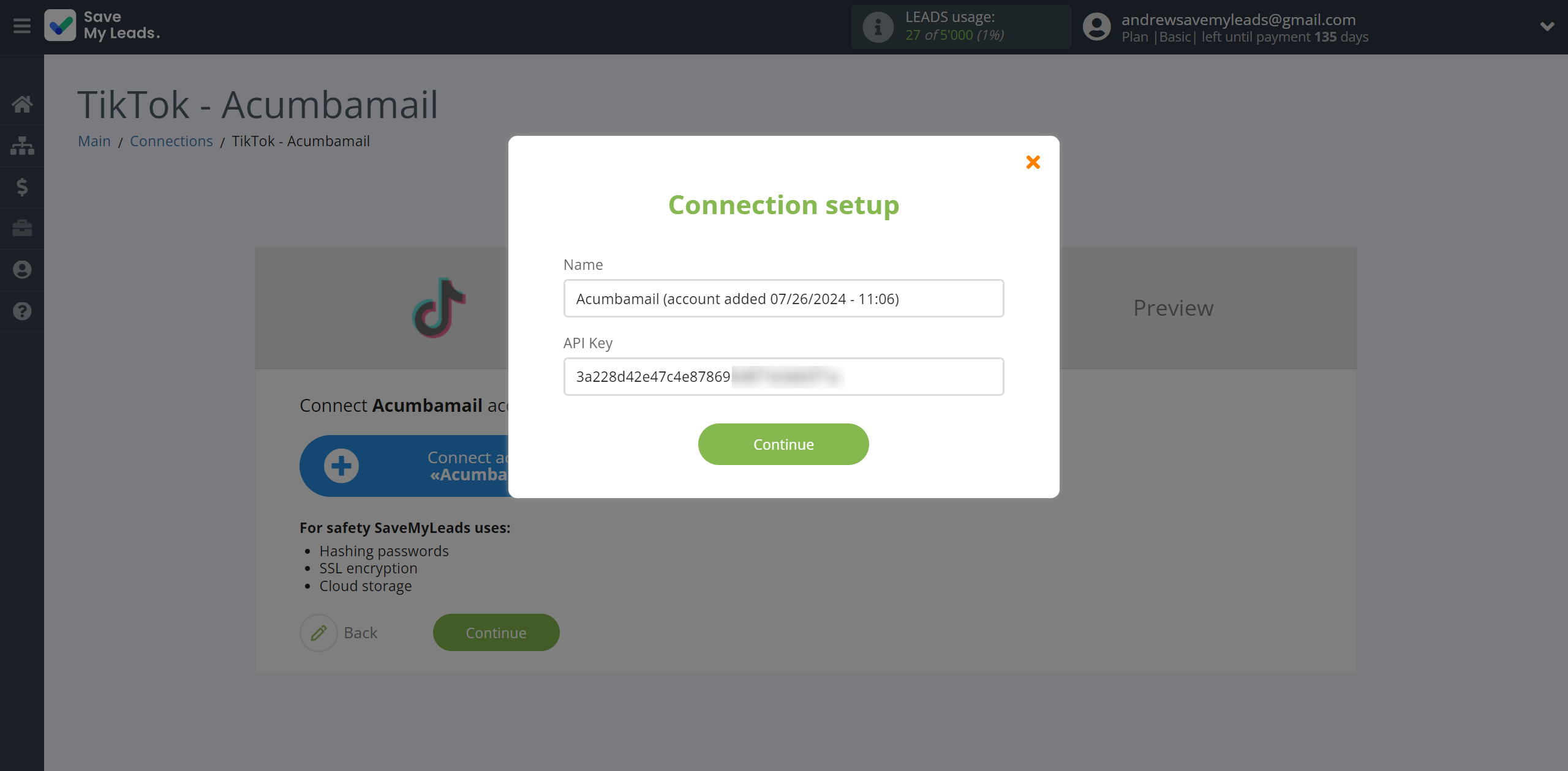 How to Connect TikTok with Acumbamail Add Subscribers | Data Destination account connection How to Connect TikTok with Acumbamail Add Subscribers | Data Destination account connection