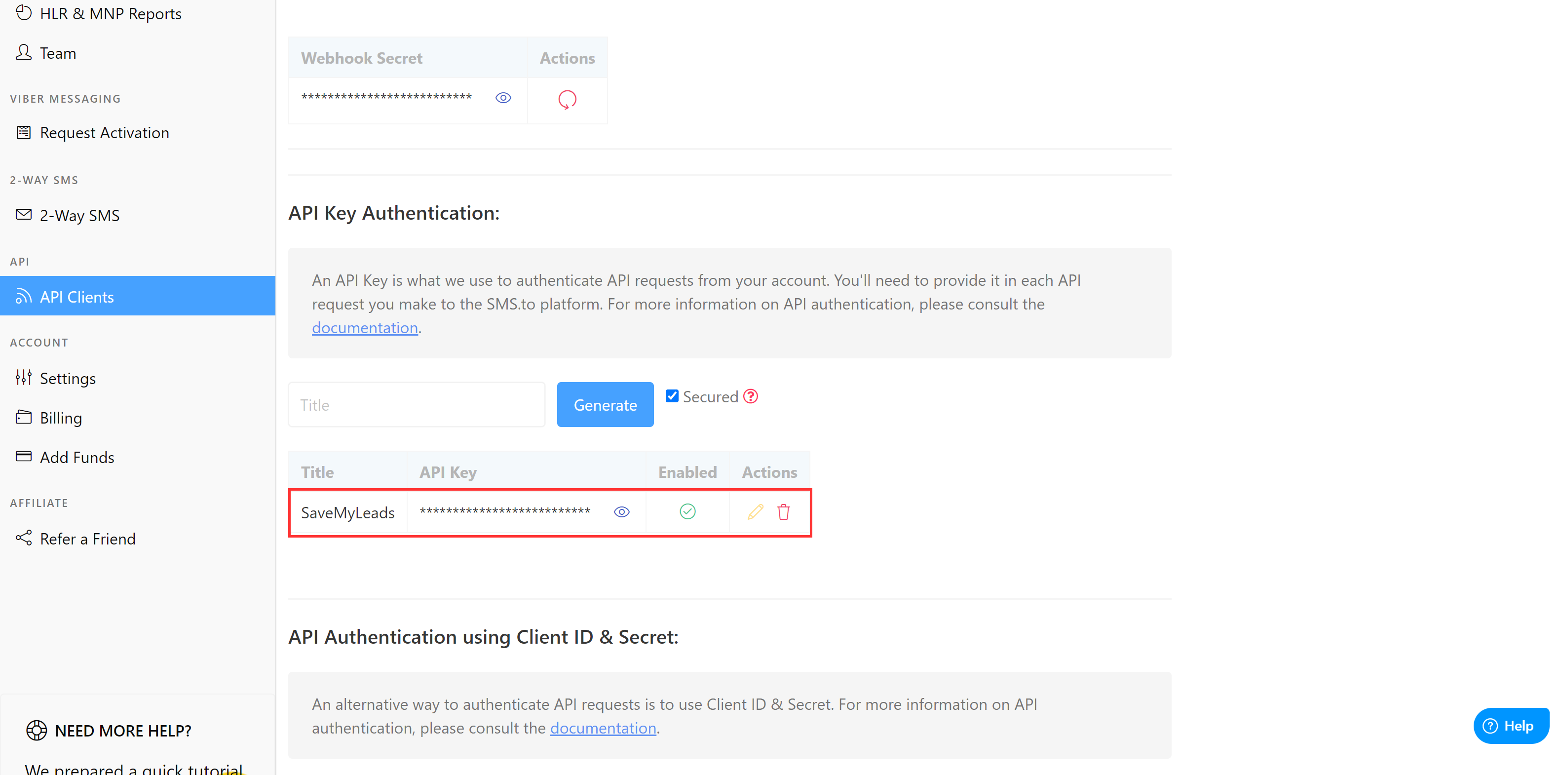How to Connect Webhooks with SMS.to | Data Destination account connection How to Connect Webhooks with SMS.to | Data Destination account connection