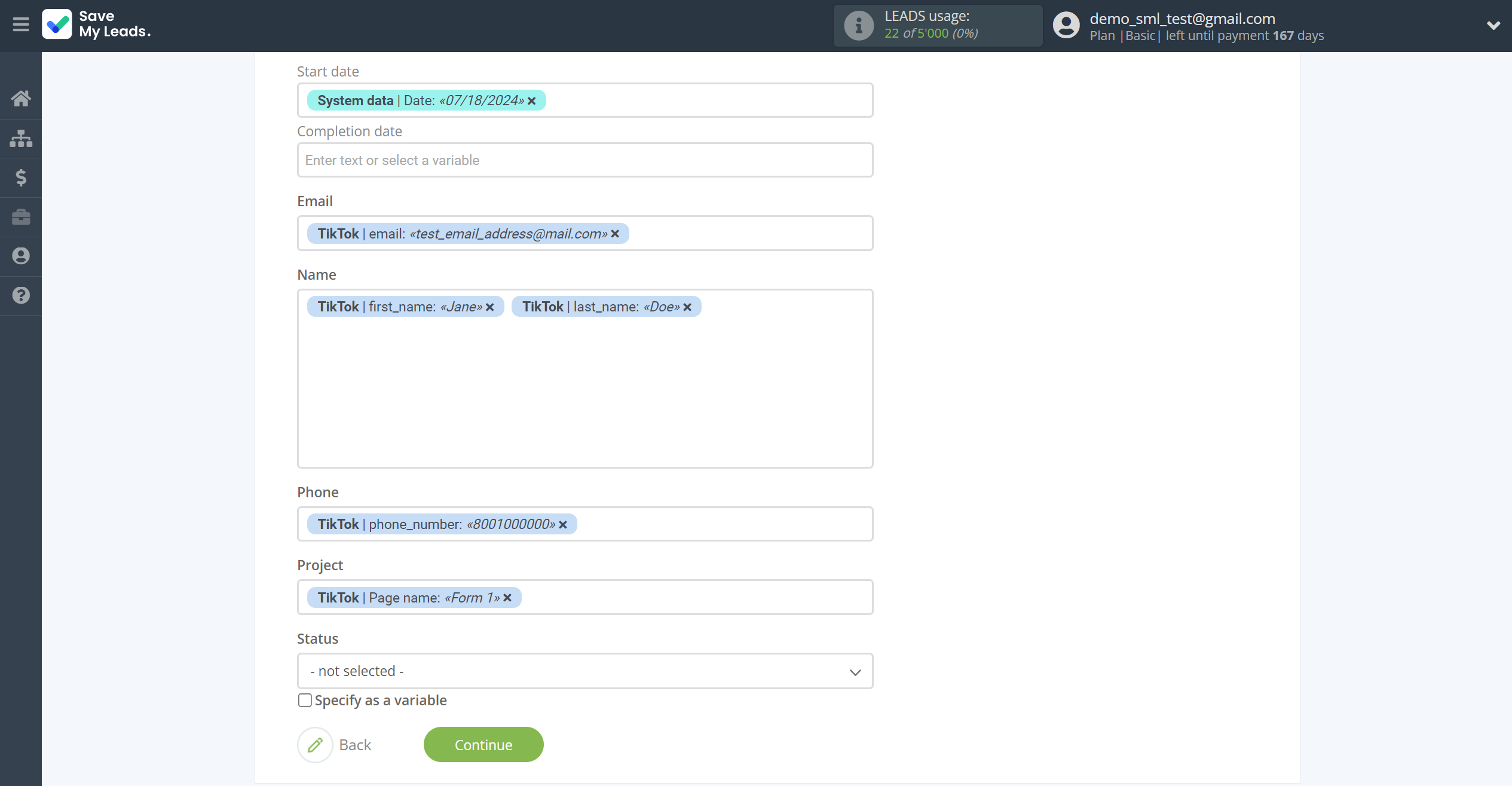 How to Connect TikTok with Notion | Assigning fields How to Connect TikTok with Notion | Assigning fields