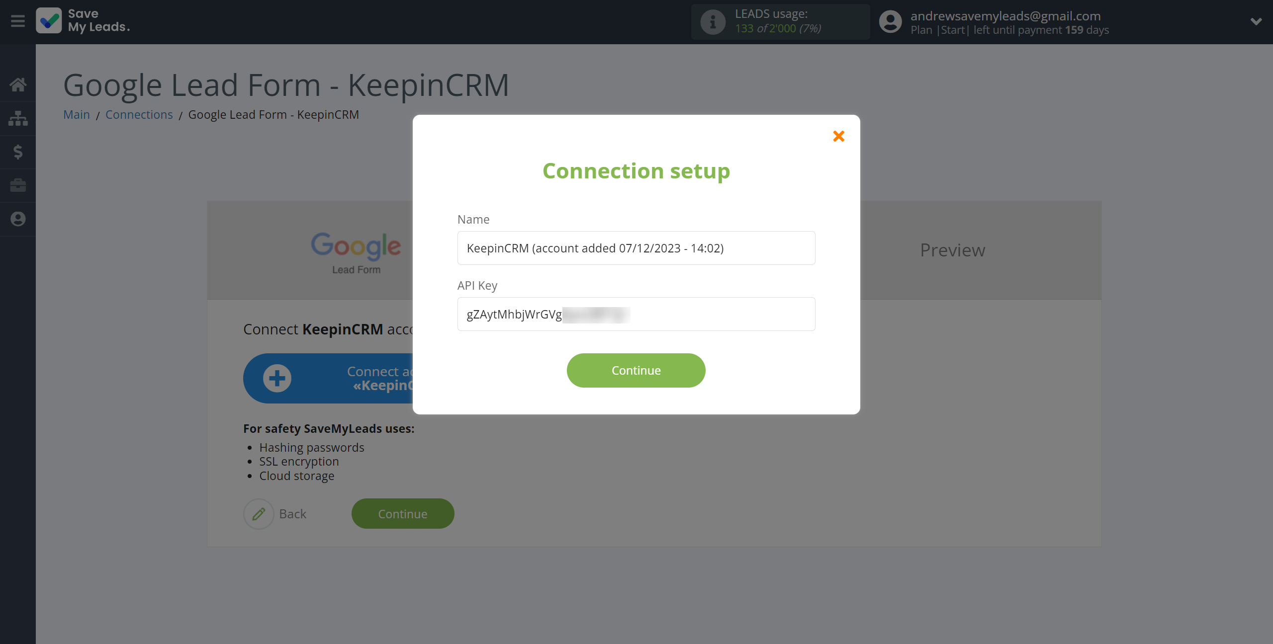 How to Connect Google Lead Form with KeepinCRM Create Agreement | Data Destination account connection How to Connect Google Lead Form with KeepinCRM Create Agreement | Data Destination account connection