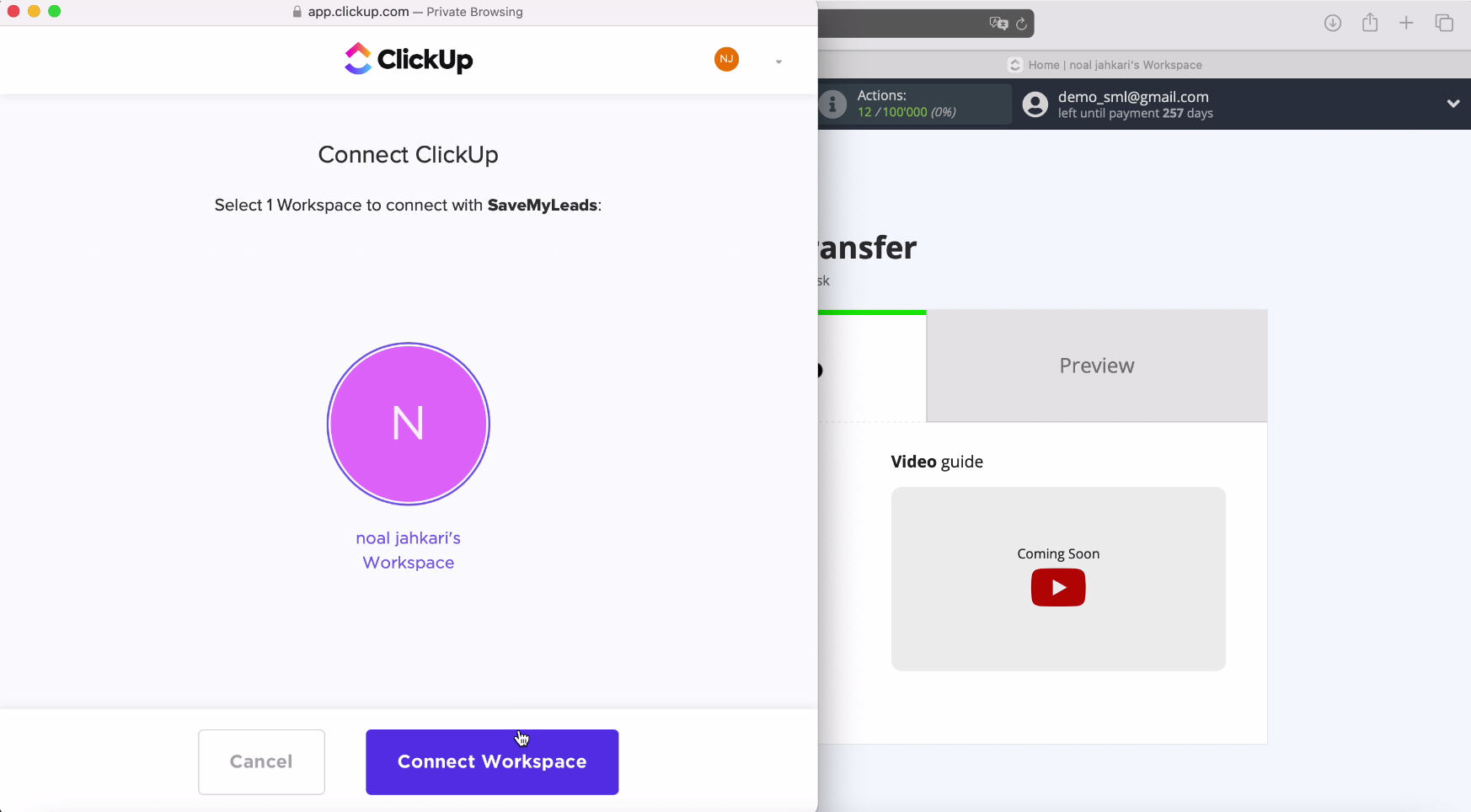 Facebook and ClickUp integration | Click Connect Workspace Facebook and ClickUp integration | Click Connect Workspace