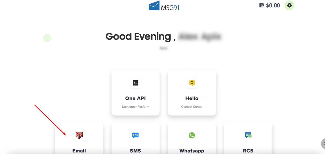Facebook and MSG91 integration | Go to Email section Facebook and MSG91 integration | Go to Email section