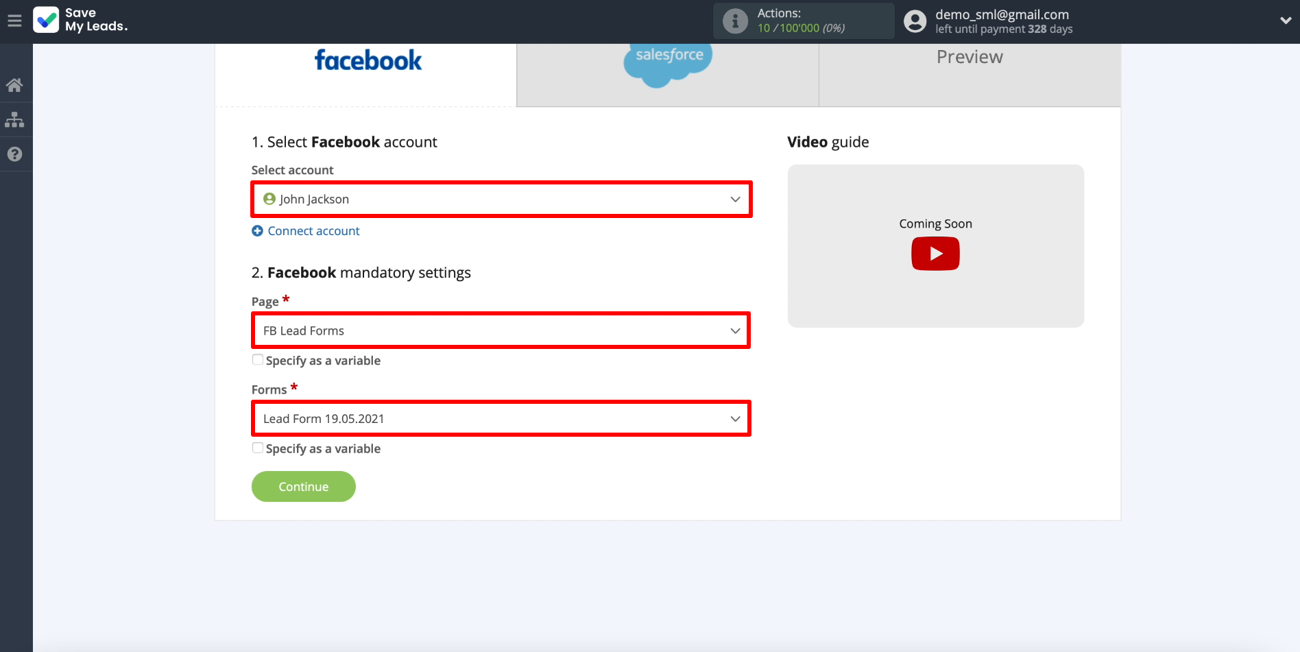 Salesforce and Facebook integration | Setting up leads upload Salesforce and Facebook integration | Setting up leads upload