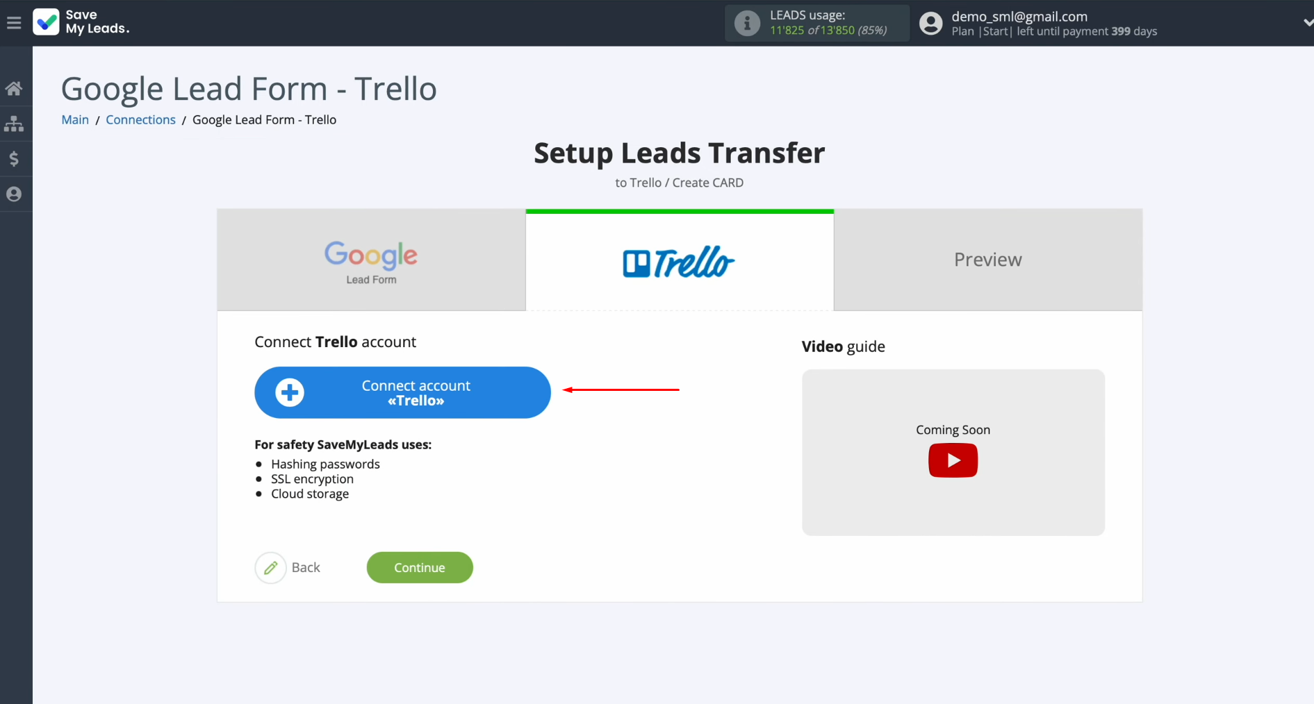 Google Lead Form and Trello integration | Сonnect your Trello account to SaveMyLeads Google Lead Form and Trello integration | Сonnect your Trello account to SaveMyLeads