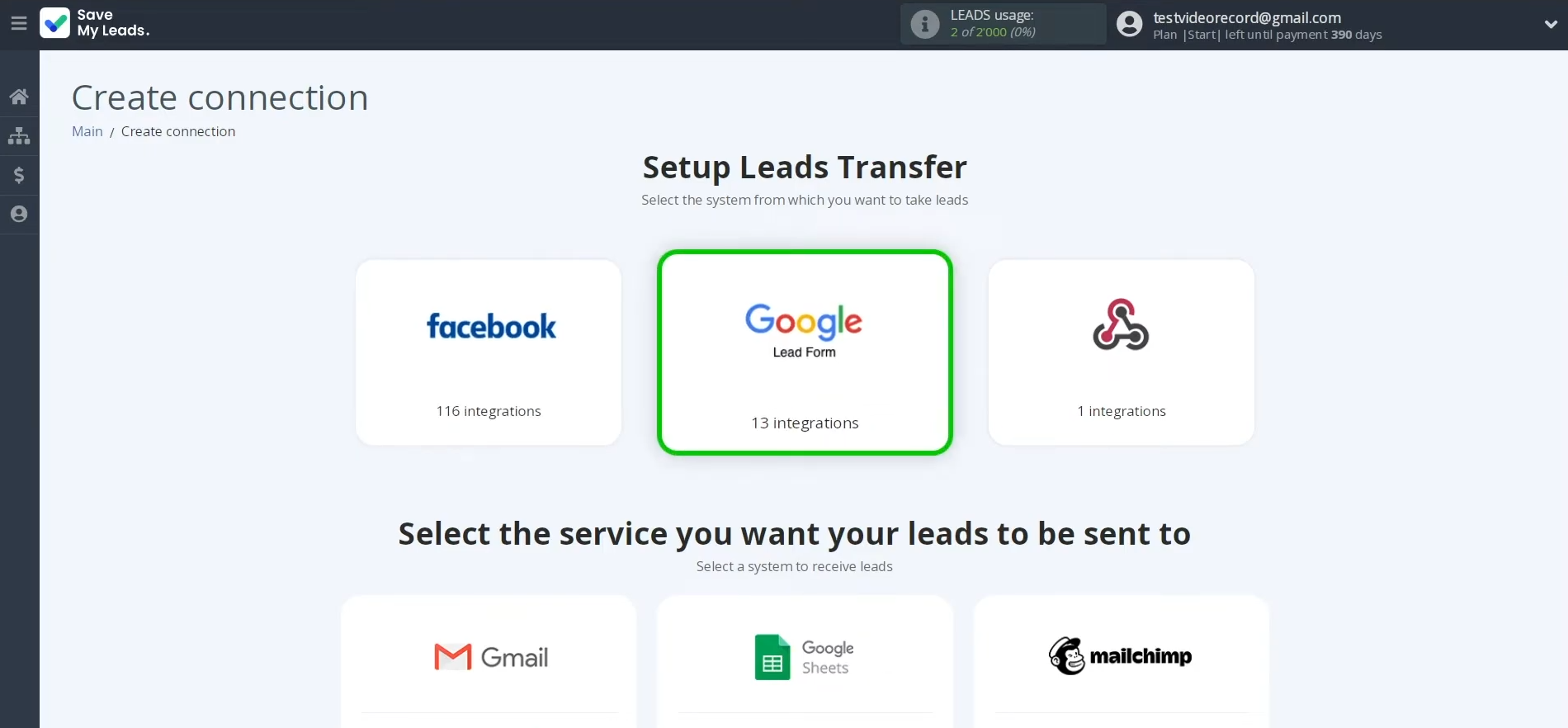 Google Lead Form and Gmail integration | Select Google Lead Form Google Lead Form and Gmail integration | Select Google Lead Form