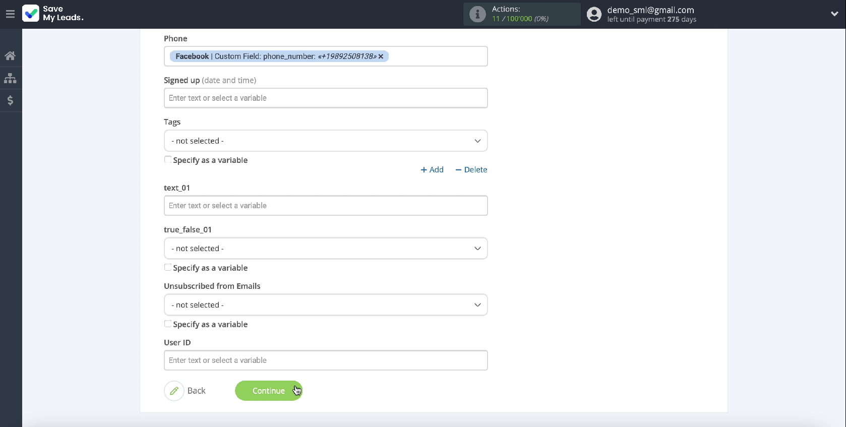 How to Create Intercom Leads from New Facebook Leads | Continue setting How to Create Intercom Leads from New Facebook Leads | Continue setting