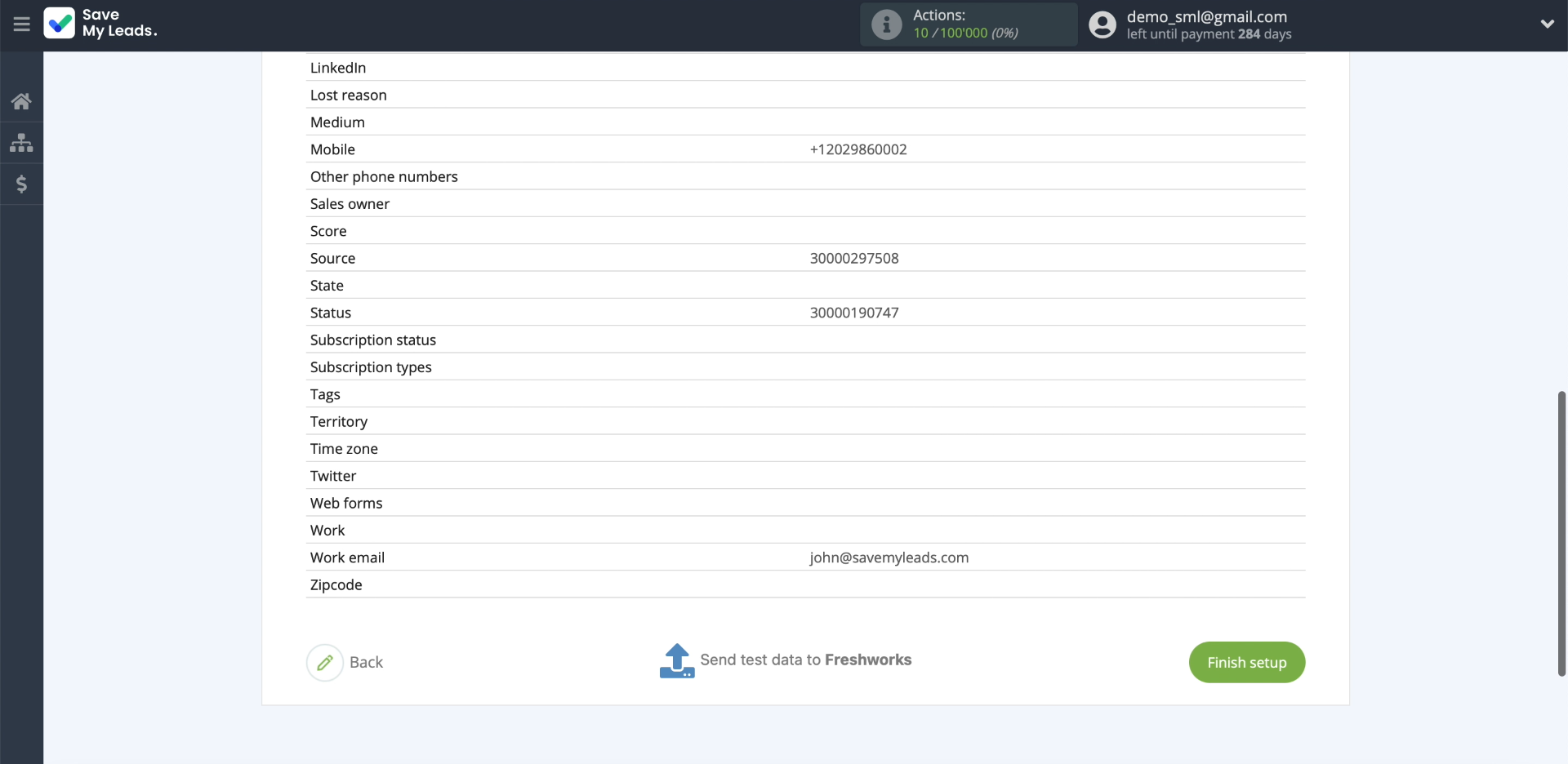 Facebook and Freshworks integration | Testing data, part 3 Facebook and Freshworks integration | Testing data, part 3
