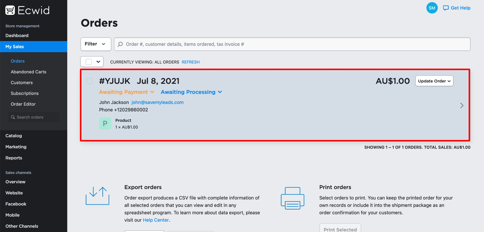 Facebook and Ecwid integration | Checking sent data in Ecwid Facebook and Ecwid integration | Checking sent data in Ecwid
