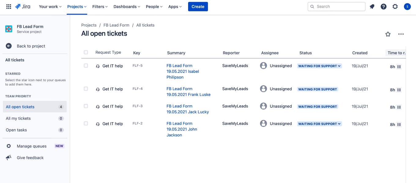 Facebook and Jira Service Desk integration | Requests in Jira Facebook and Jira Service Desk integration | Requests in Jira
