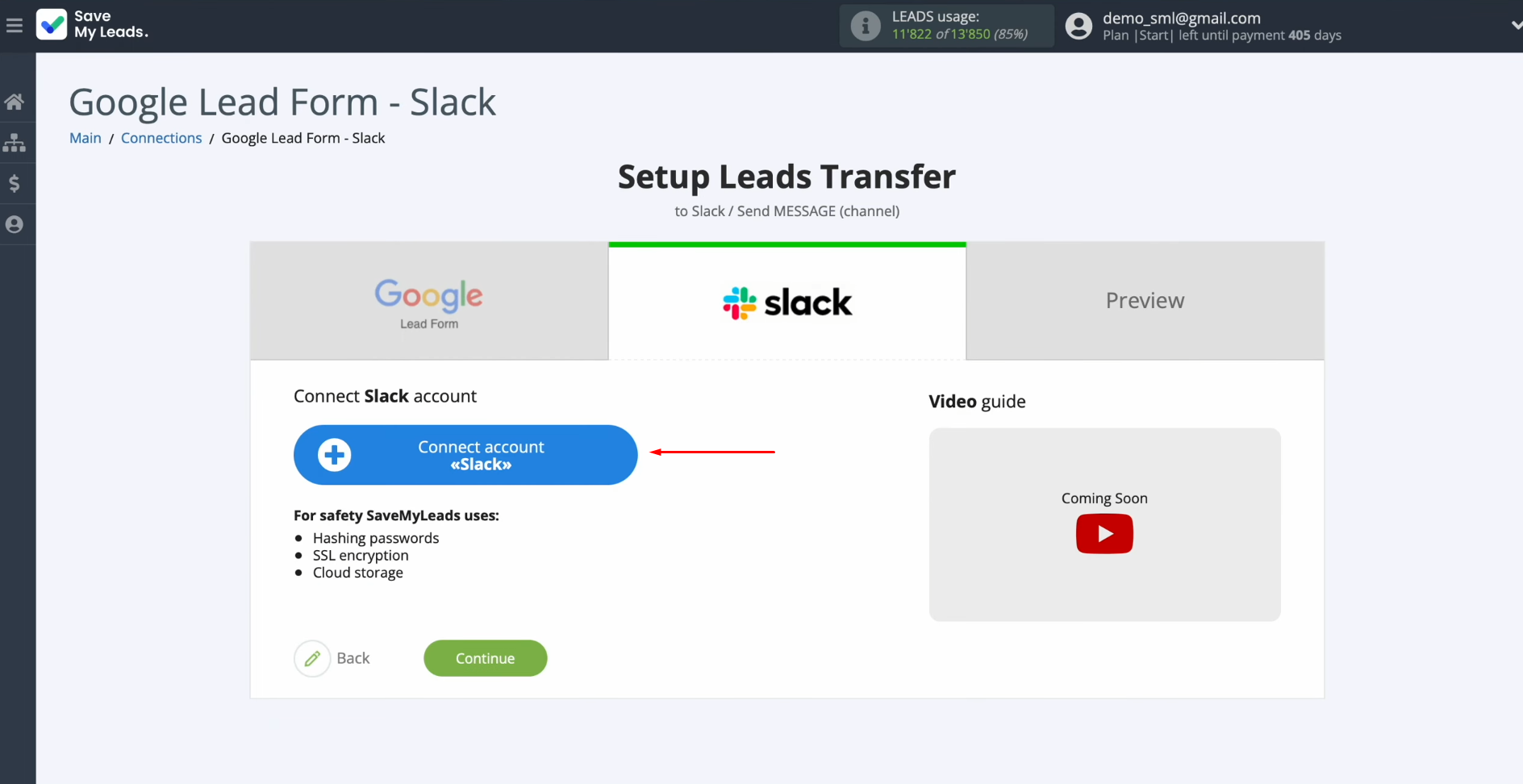 Google Lead Form and Slack integration | Connect your Slack account to SaveMyLeads Google Lead Form and Slack integration | Connect your Slack account to SaveMyLeads