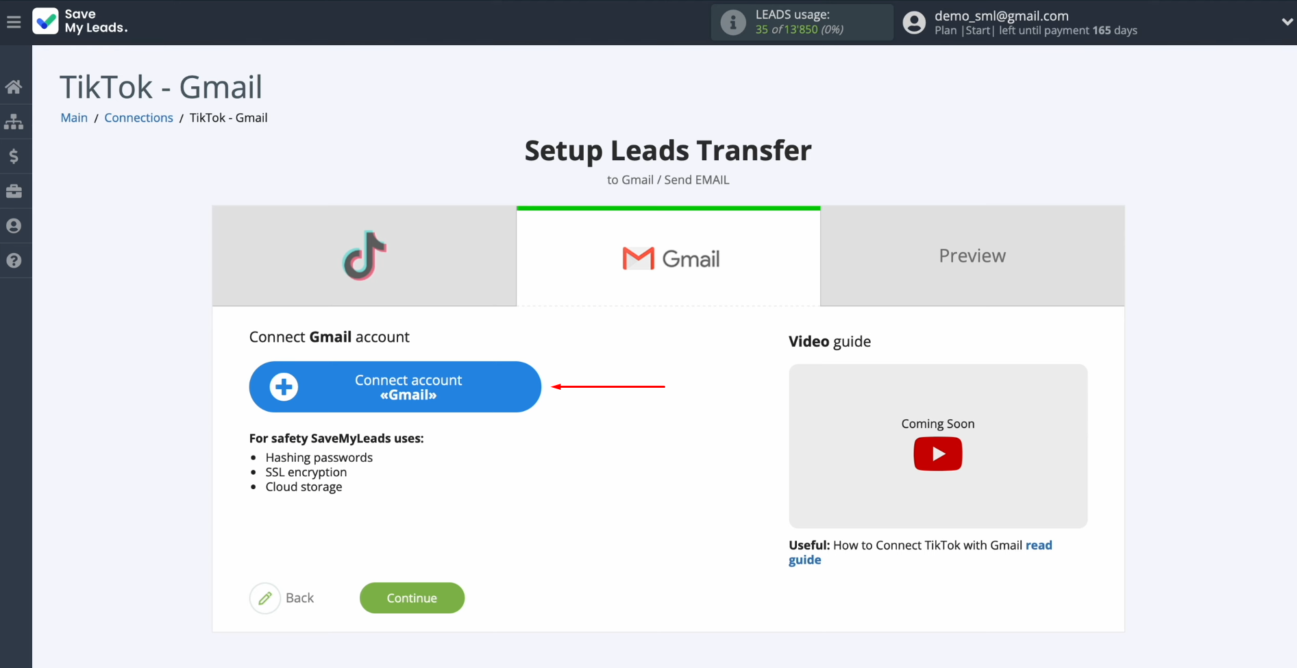 TikTok and Gmail integration | Connect your Gmail account to SaveMyLeads TikTok and Gmail integration | Connect your Gmail account to SaveMyLeads