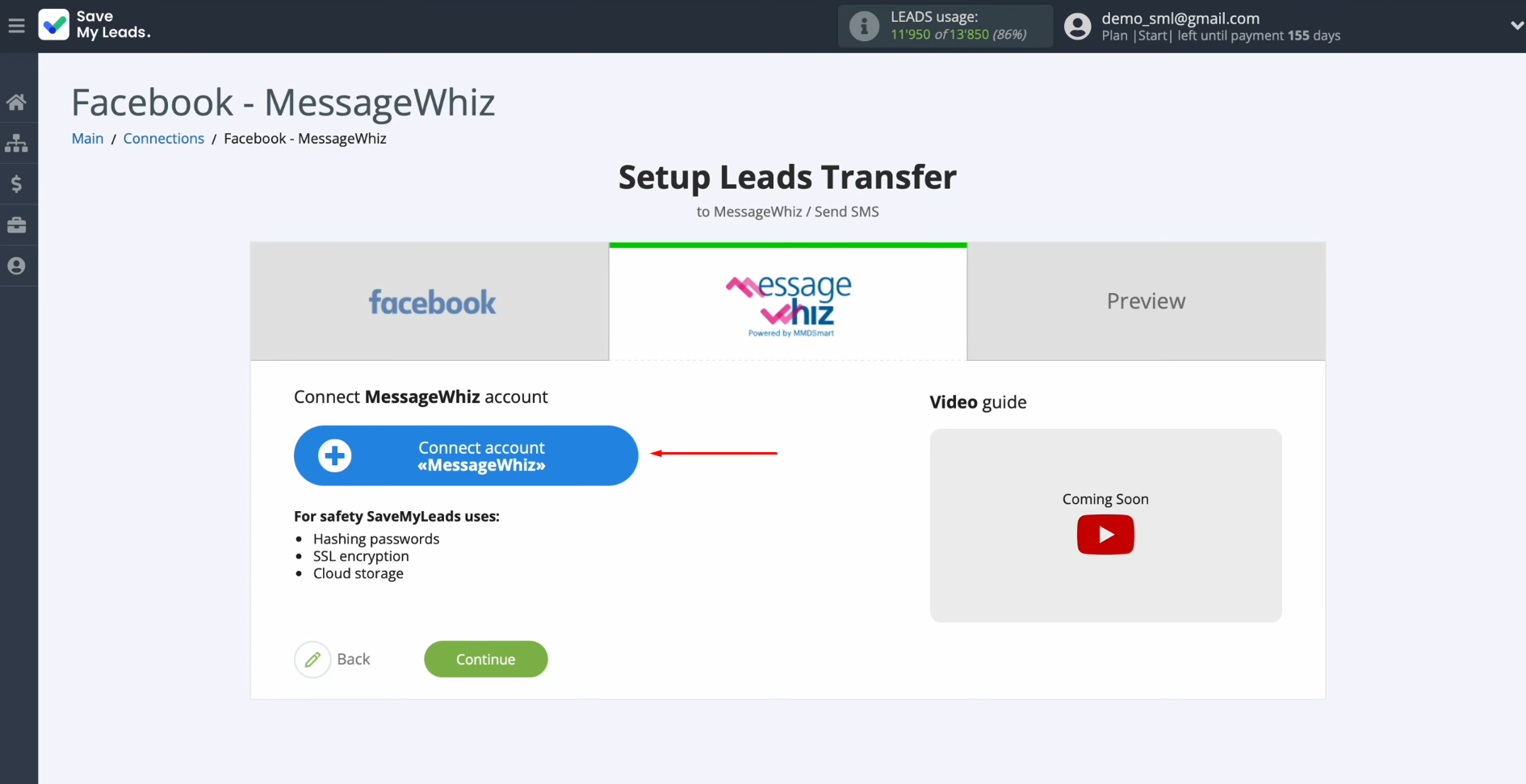 MessageWhiz and Facebook integration | Connect your MessageWhiz account to SaveMyLeads MessageWhiz and Facebook integration | Connect your MessageWhiz account to SaveMyLeads