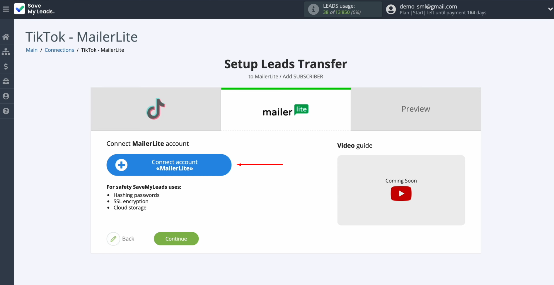 MailerLite and TikTok integration | Connect your MailerLite account to SaveMyLeads MailerLite and TikTok integration | Connect your MailerLite account to SaveMyLeads