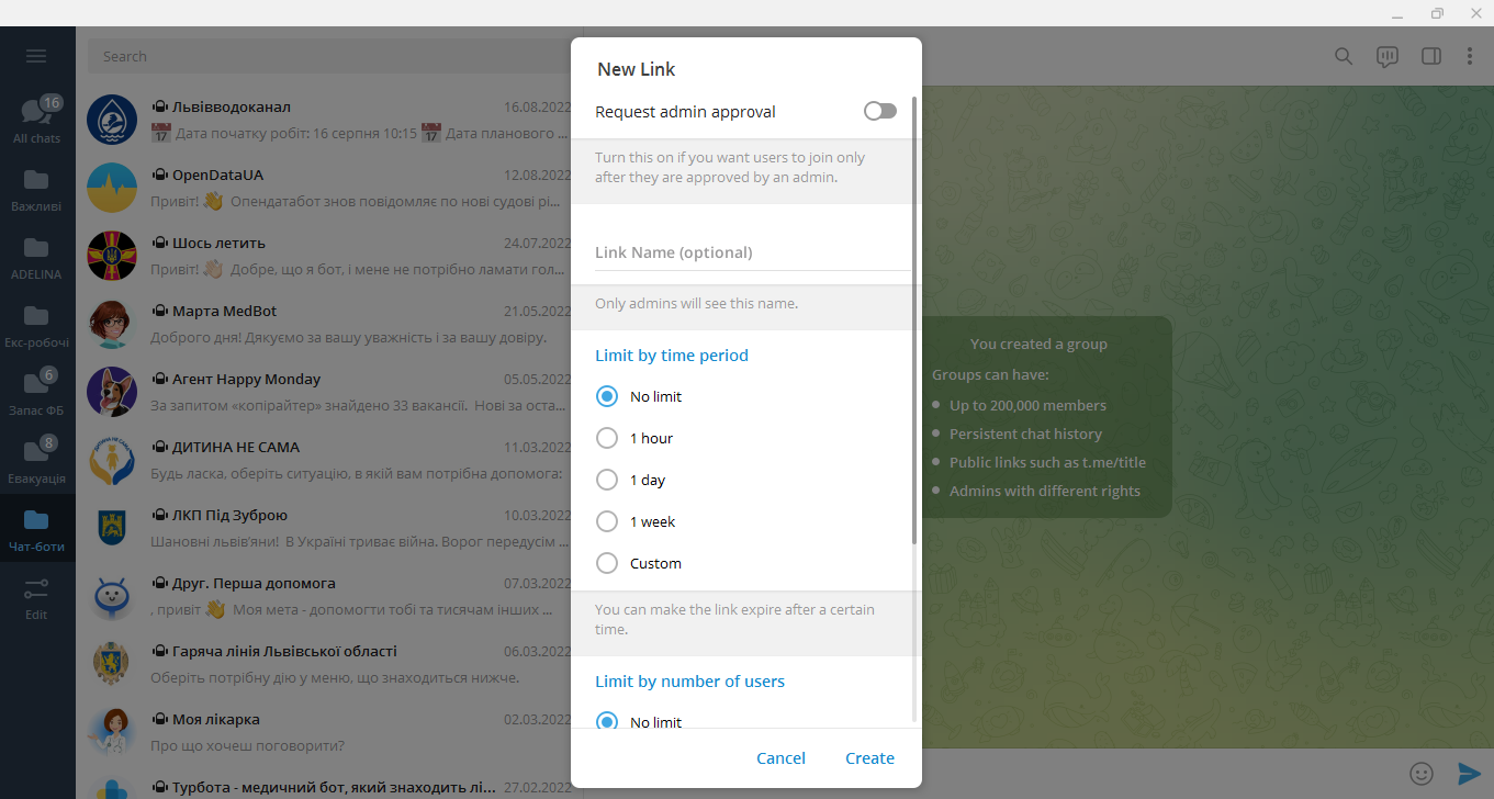 How to create a Telegram group | Create a new link How to create a Telegram group | Create a new link