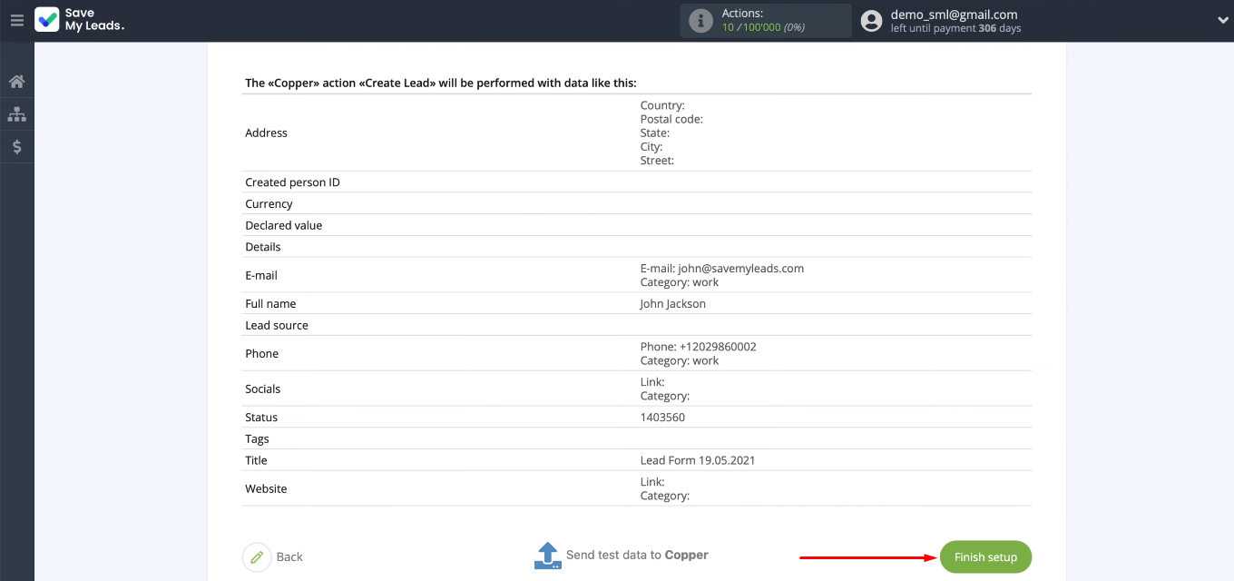 Facebook and Copper integration | Run auto-update Facebook and Copper integration | Run auto-update