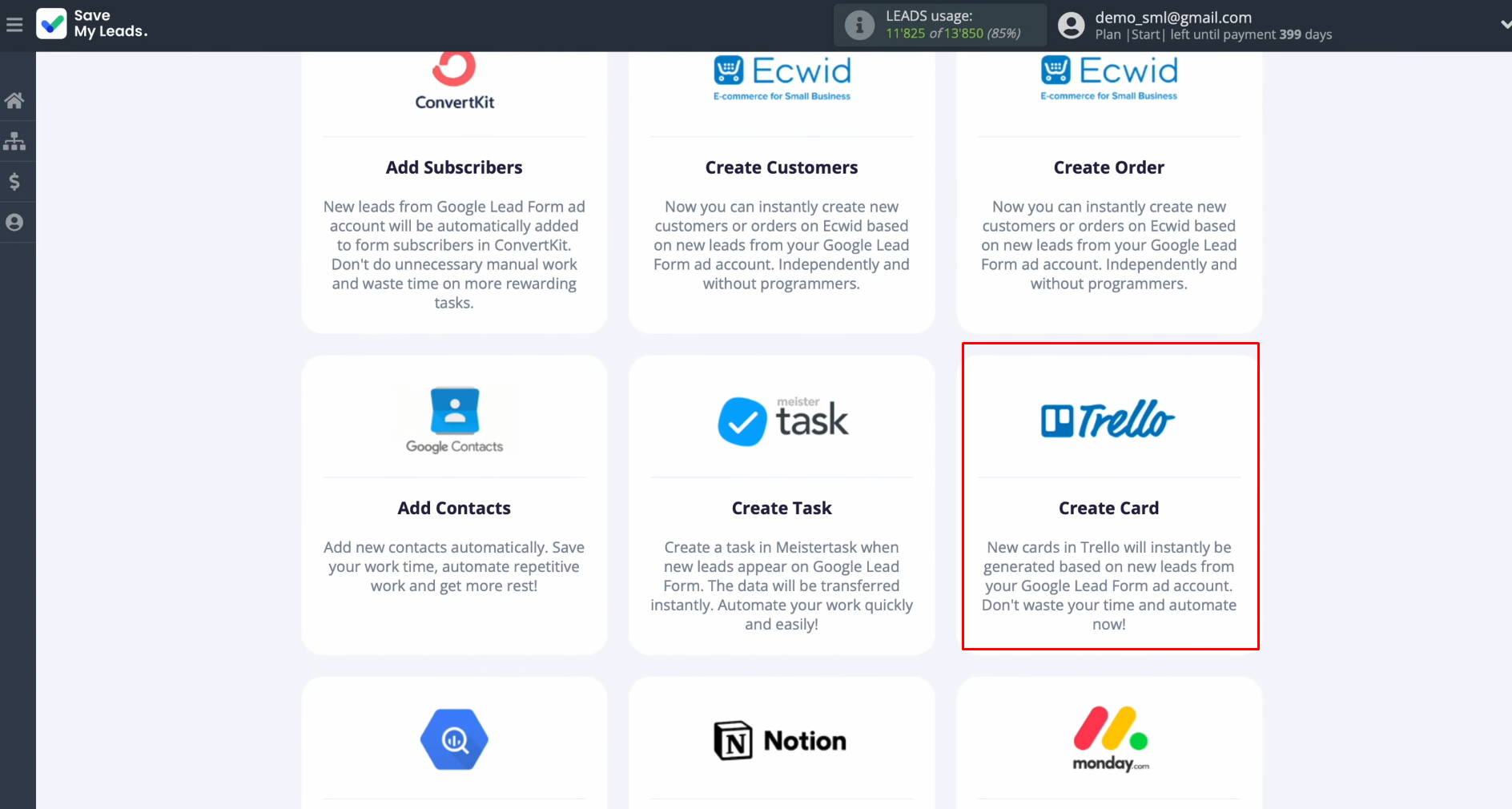 Google Lead Form and Trello integration | Сhoose Trello Google Lead Form and Trello integration | Сhoose Trello