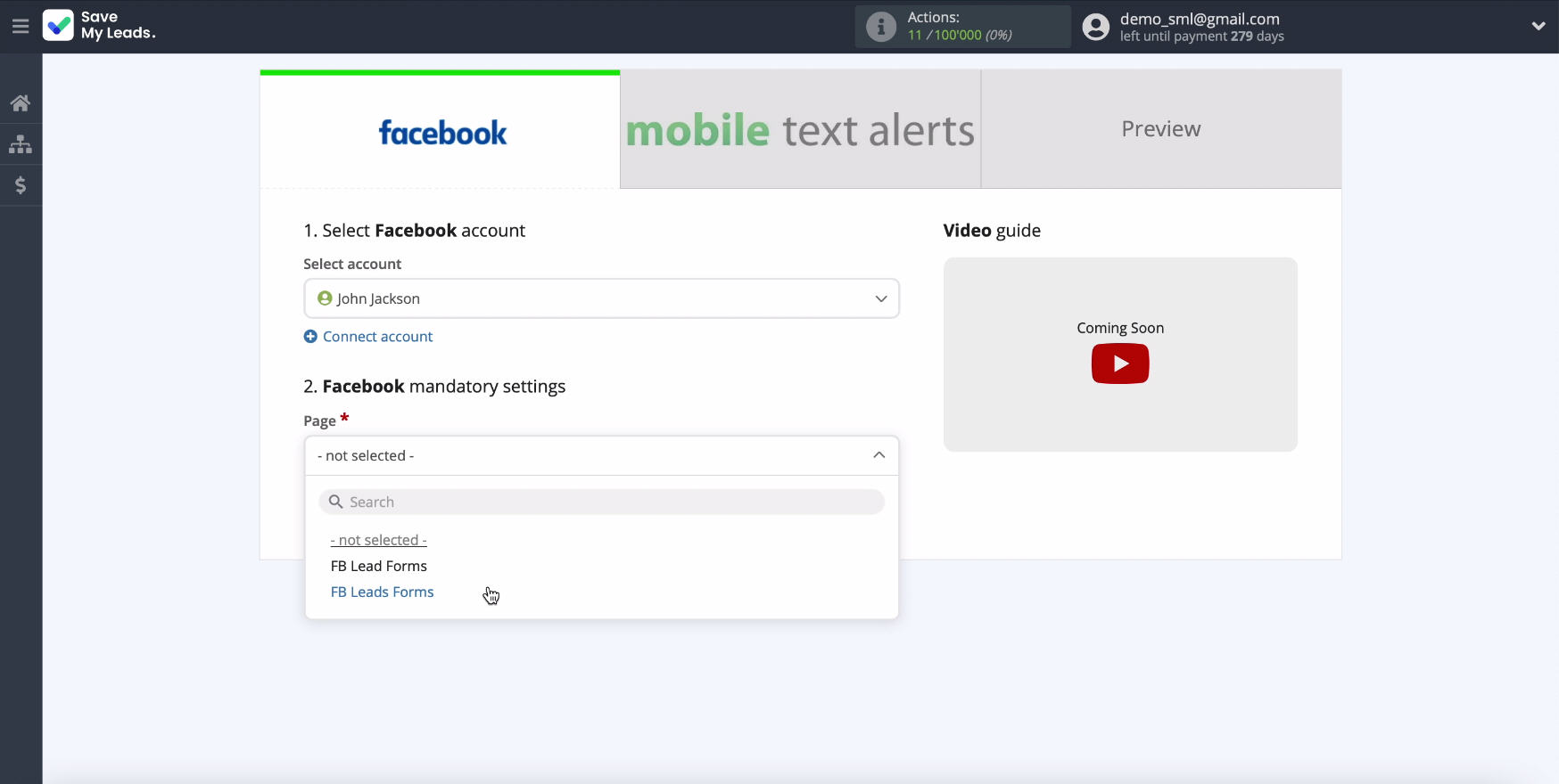 Facebook and Mobile Text Alerts integration | Select a page Facebook and Mobile Text Alerts integration | Select a page 