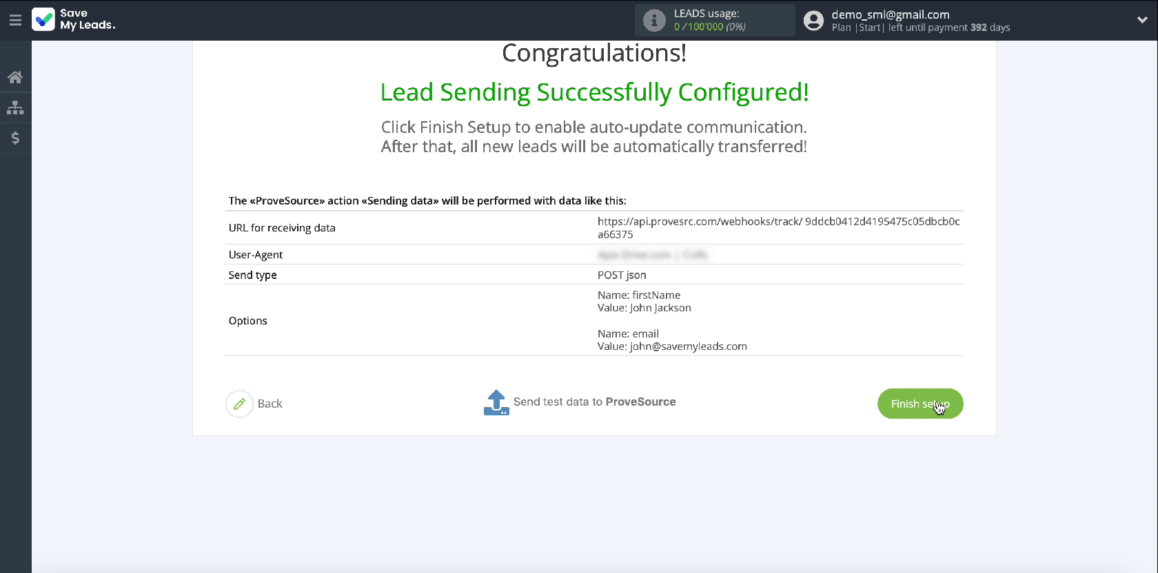 How to Automatically Send Data to ProveSource from Facebook Leads | Click Finish setup How to Automatically Send Data to ProveSource from Facebook Leads | Click Finish setup