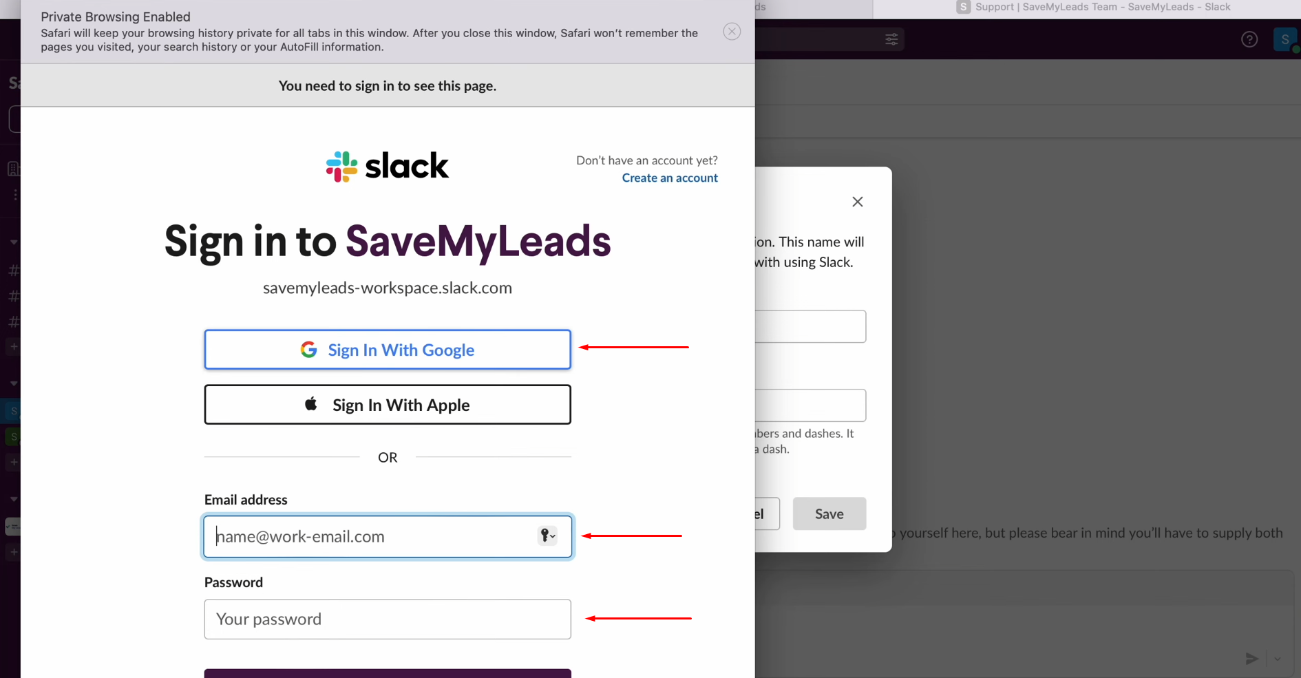 Google Lead Form and Slack integration | Log in to your Slack personal account Google Lead Form and Slack integration | Log in to your Slack personal account