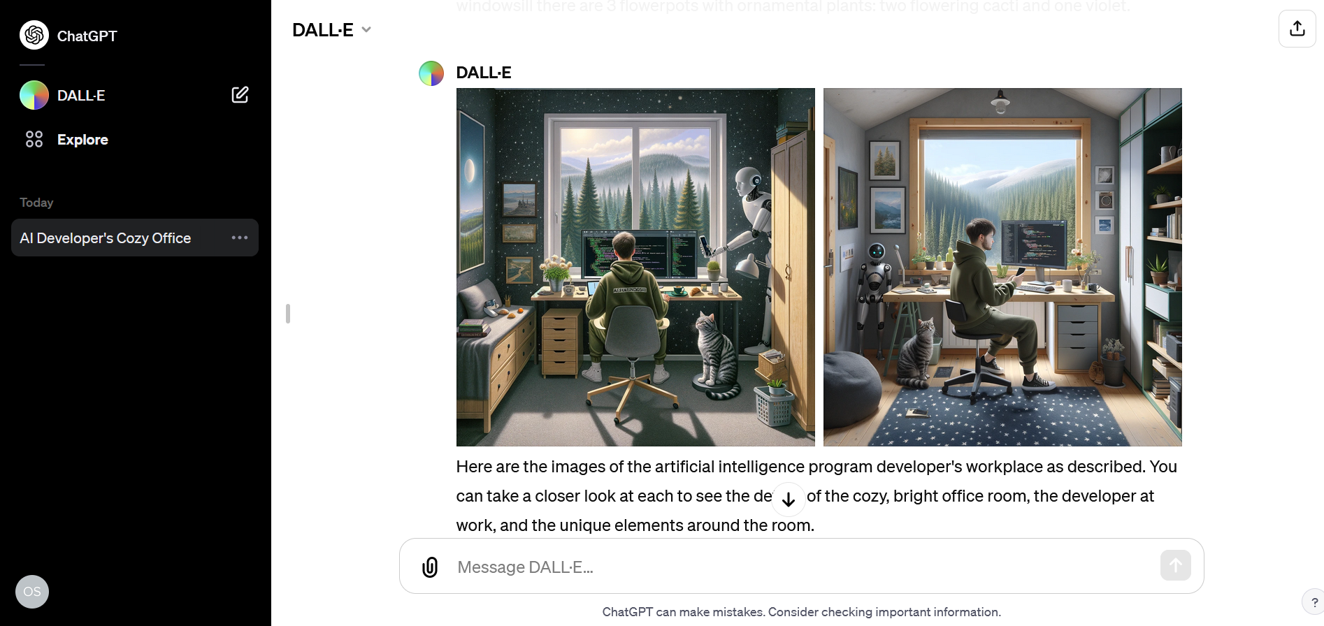 How to use DALL-E 3 | The system will give you 2 image options How to use DALL-E 3 | The system will give you 2 image options