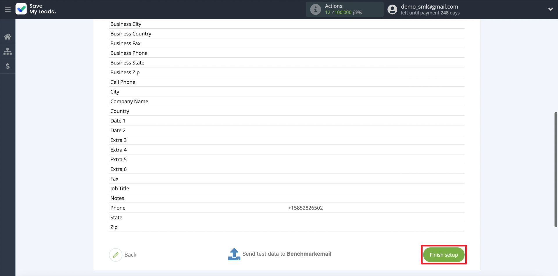 Facebook and Benchmark integration | Finishing setup Facebook and Benchmark integration | Finishing setup