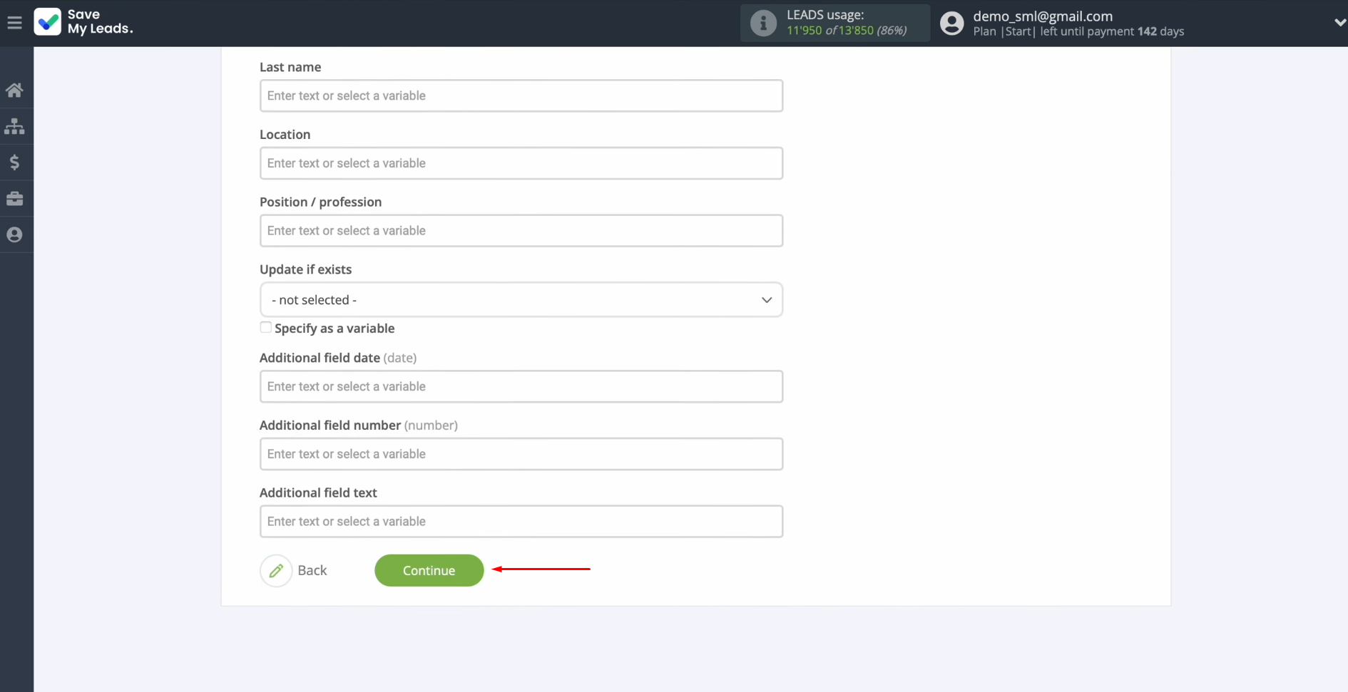 Snov.io and Facebook integration | Click “Continue” Snov.io and Facebook integration | Click “Continue”