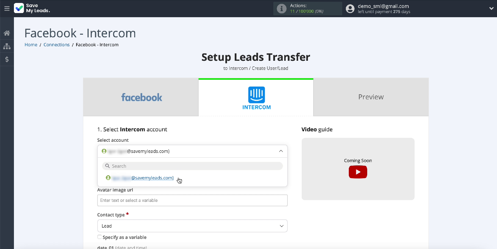 How to Create Intercom Leads from New Facebook Leads | Choose your username How to Create Intercom Leads from New Facebook Leads | Choose your username