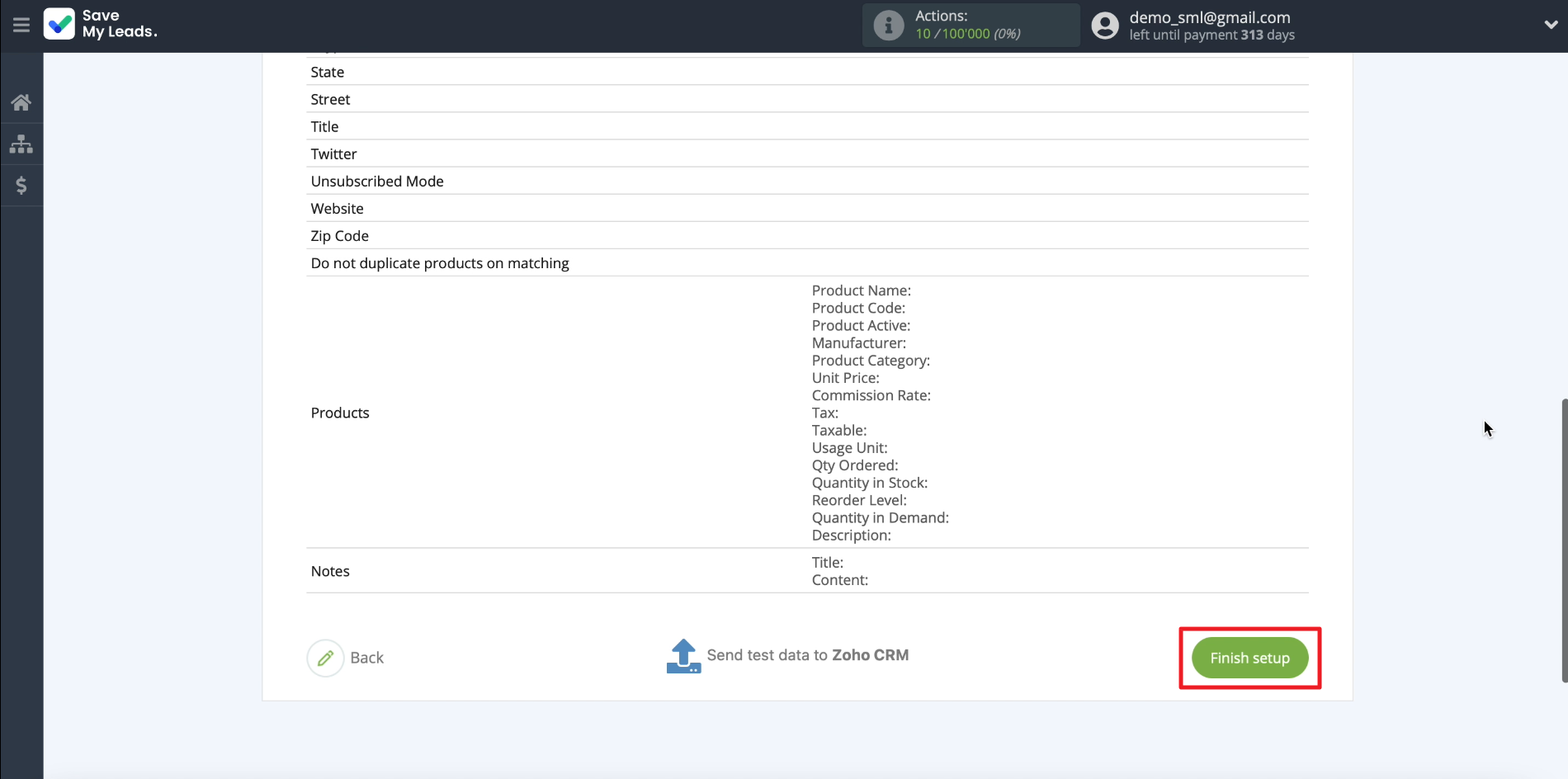 How to set up the upload of new leads from your Facebook ad account to Zoho CRM | Finishing the connection setup How to set up the upload of new leads from your Facebook ad account to Zoho CRM | Finishing the connection setup