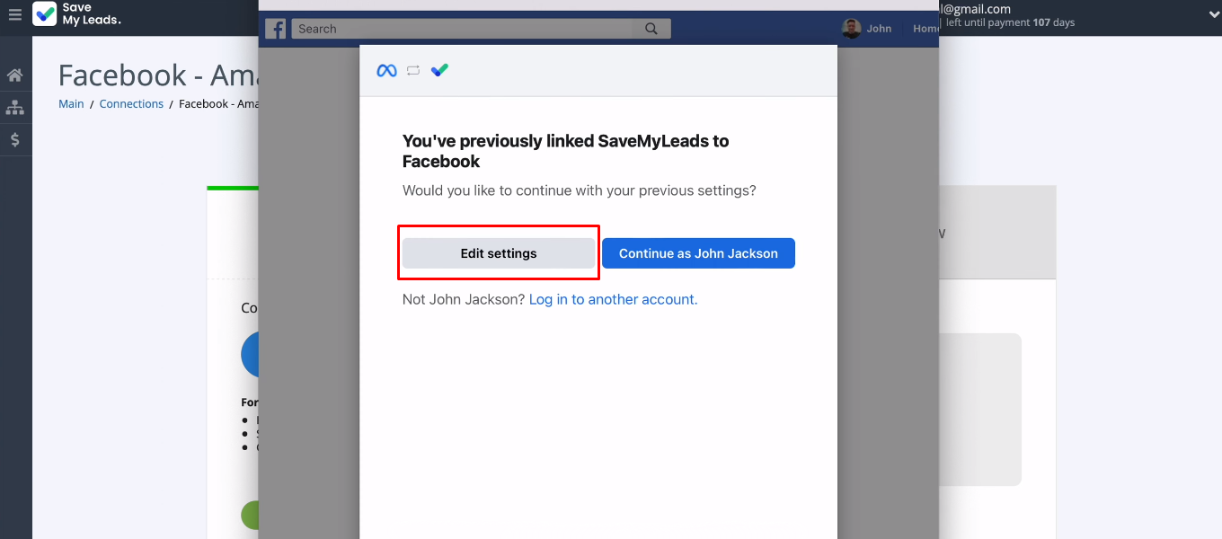 Facebook and Amazon DynamoDB integration | Go to settings Facebook and Amazon DynamoDB integration | Go to settings