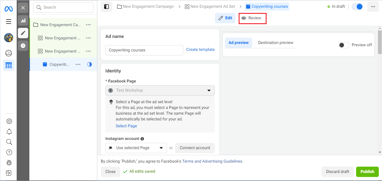 Creating an ad in Facebook (Meta) Ads Manager | Review Creating an ad in Facebook (Meta) Ads Manager | Review