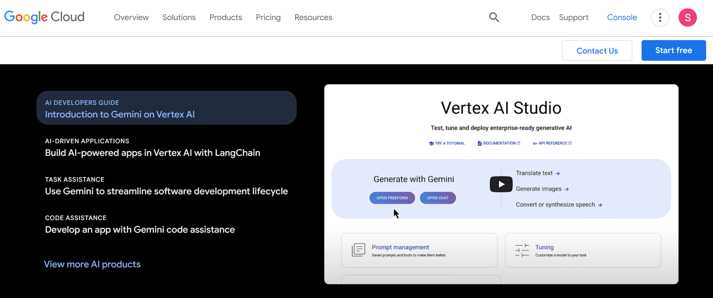 Google Vertex AI Google Vertex AI