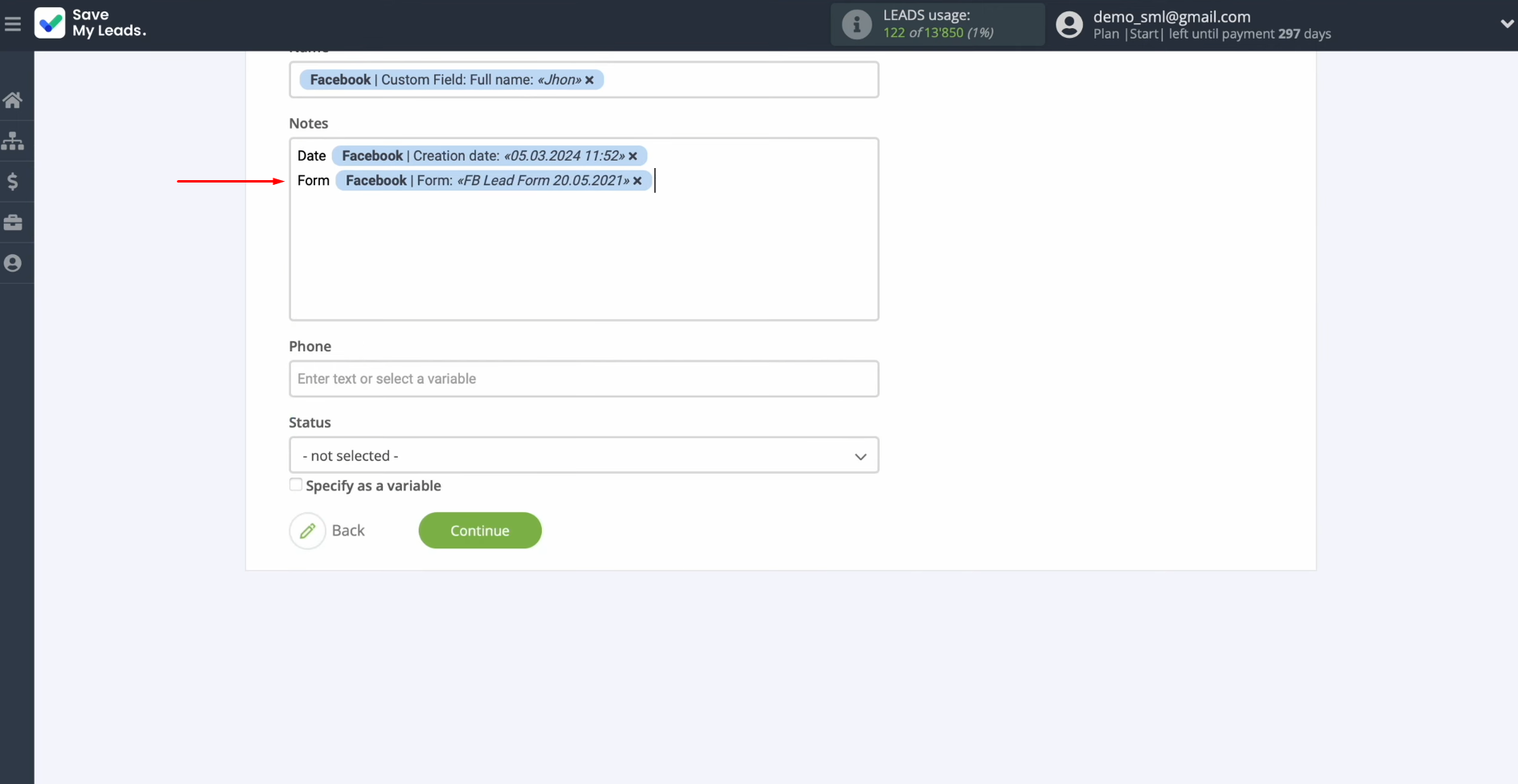 Airtable and Facebook integration | To go to the next line, press “Enter” Airtable and Facebook integration | To go to the next line, press “Enter”