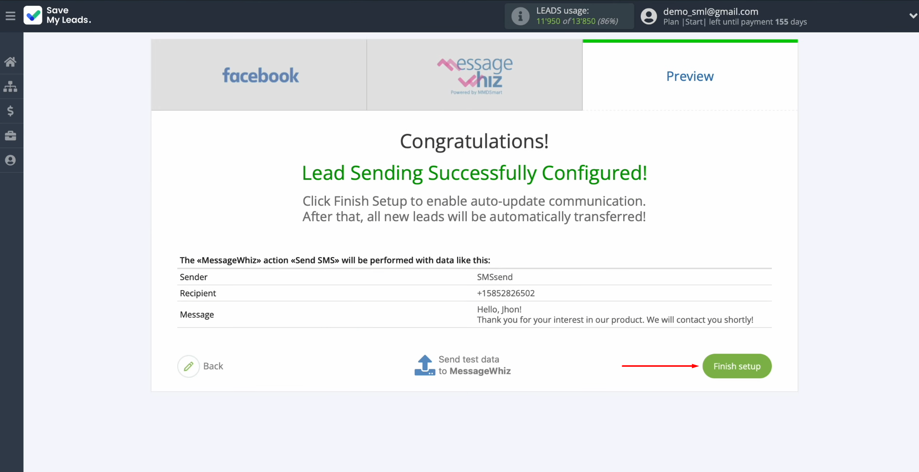 MessageWhiz and Facebook integration | Enable auto-update MessageWhiz and Facebook integration | Enable auto-update