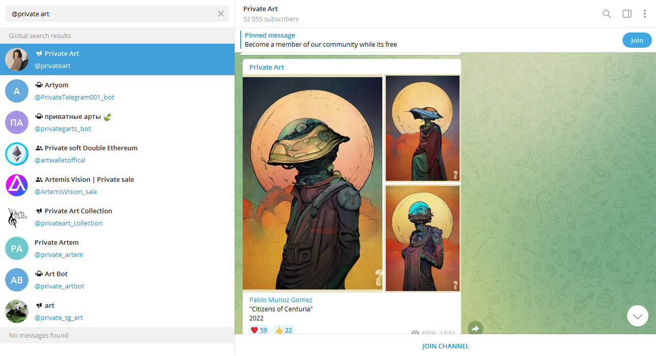 Telegram channel name Telegram channel name