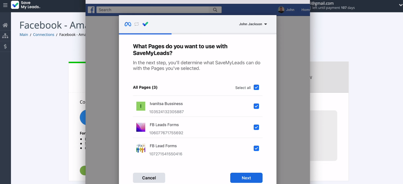 Facebook and Amazon DynamoDB integration | Select the ad pages Facebook and Amazon DynamoDB integration | Select the ad pages
