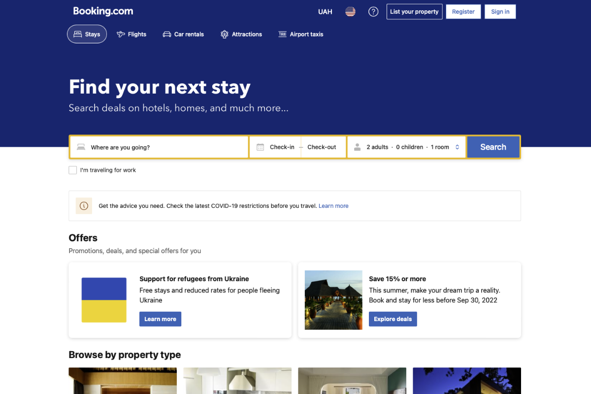 Booking official site Booking official site
