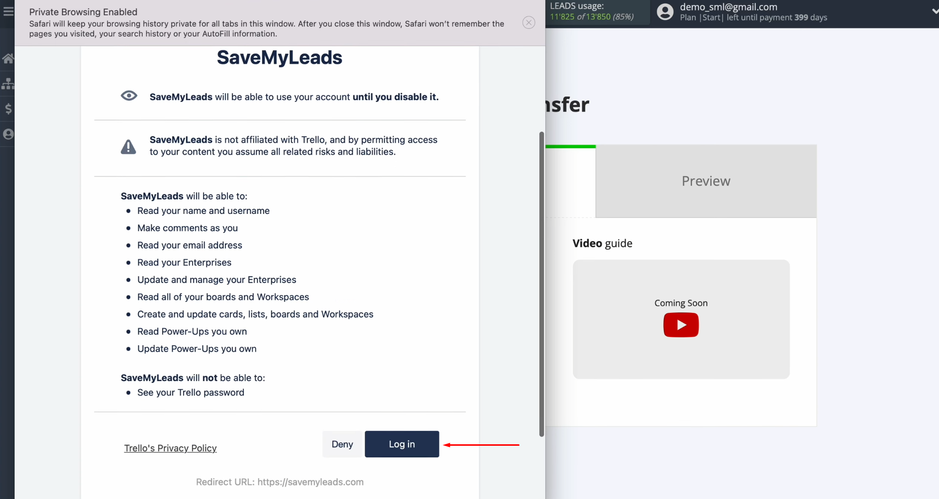Google Lead Form and Trello integration | Click “Log in” Google Lead Form and Trello integration | Click “Log in”