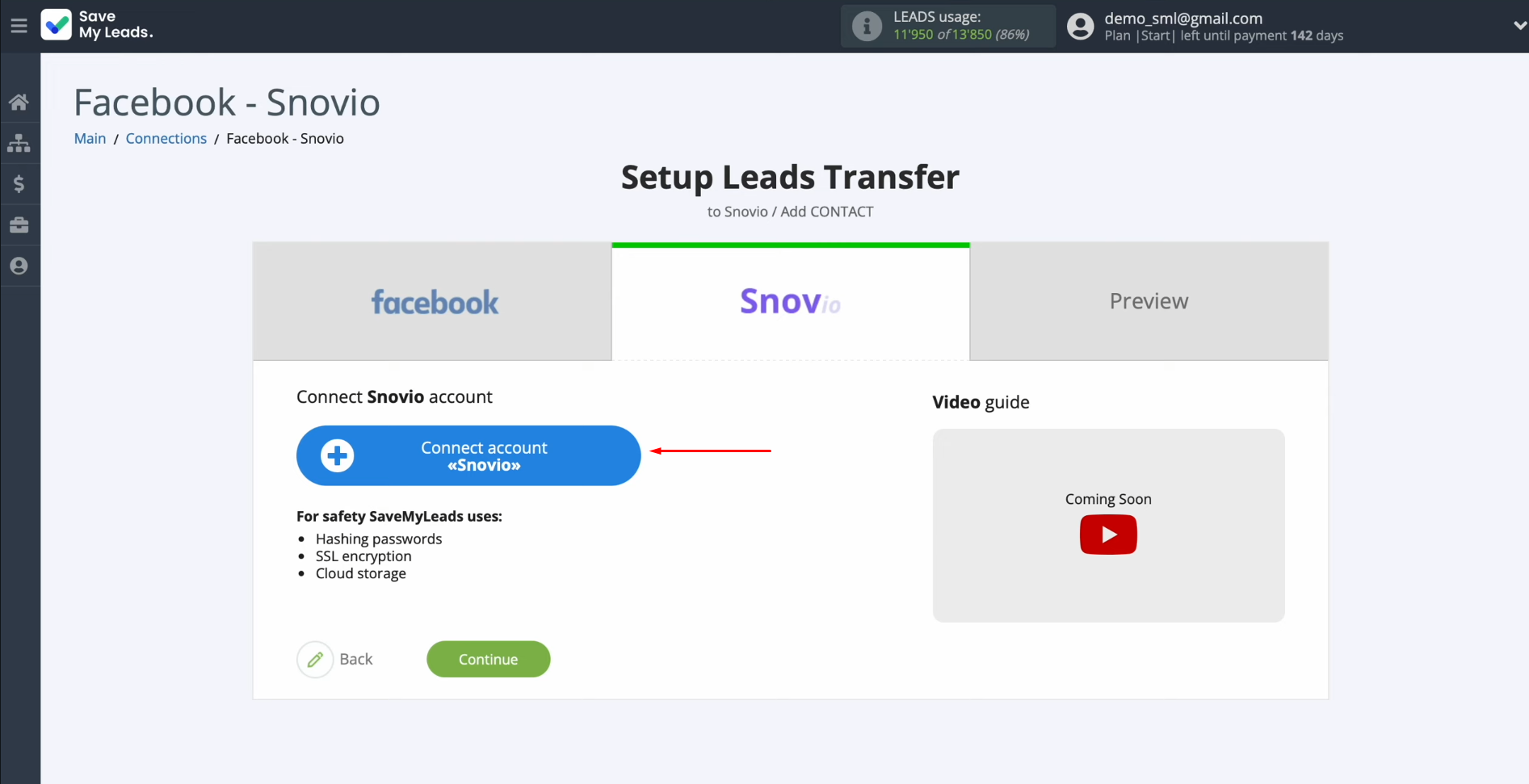 Snov.io and Facebook integration | Connect your Snov.io account to SaveMyLeads Snov.io and Facebook integration | Connect your Snov.io account to SaveMyLeads