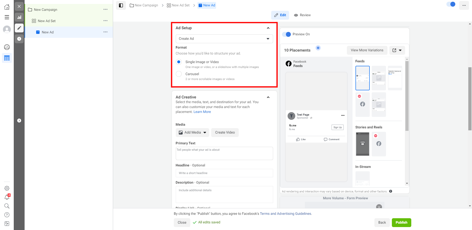 How to Set Up Facebook Lead Form Ads | Specifying the basic ad settings How to Set Up Facebook Lead Form Ads | Specifying the basic ad settings